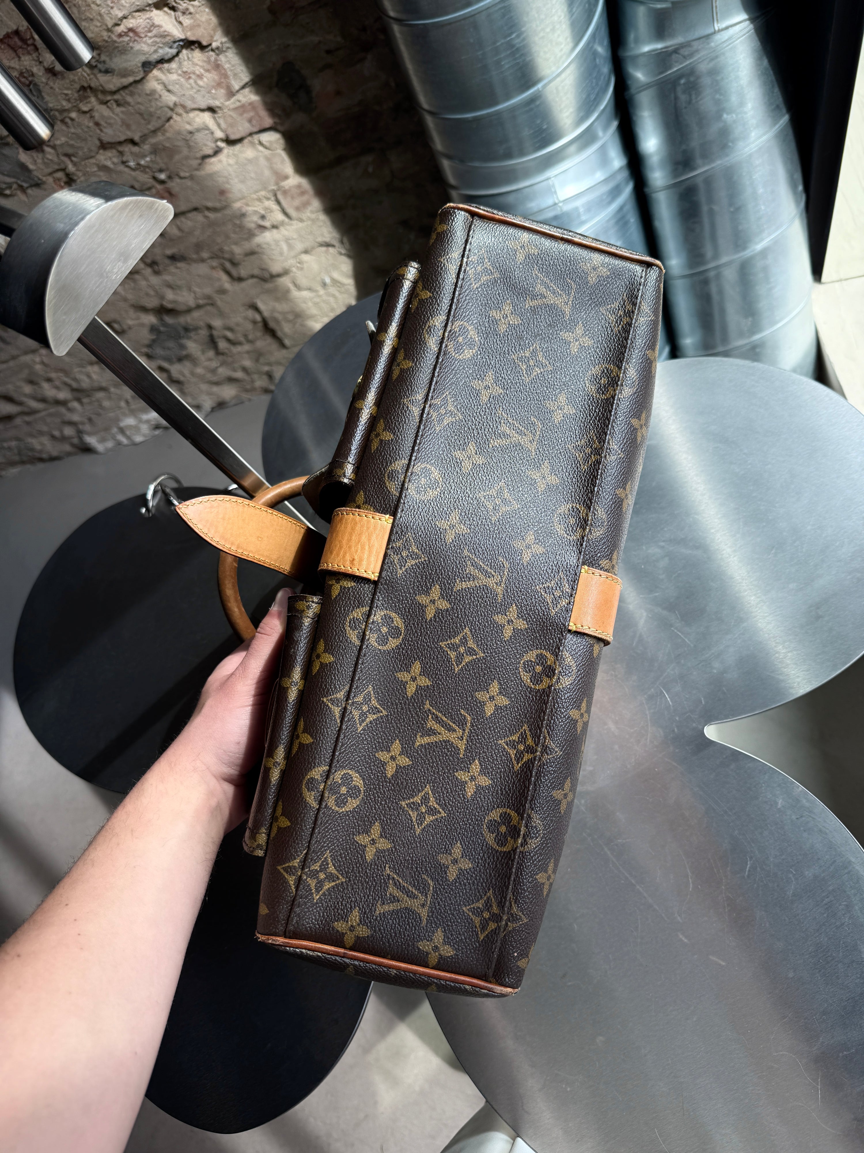 2009 Louis Vuitton Manhattan GM Bag Brown (FL0069)