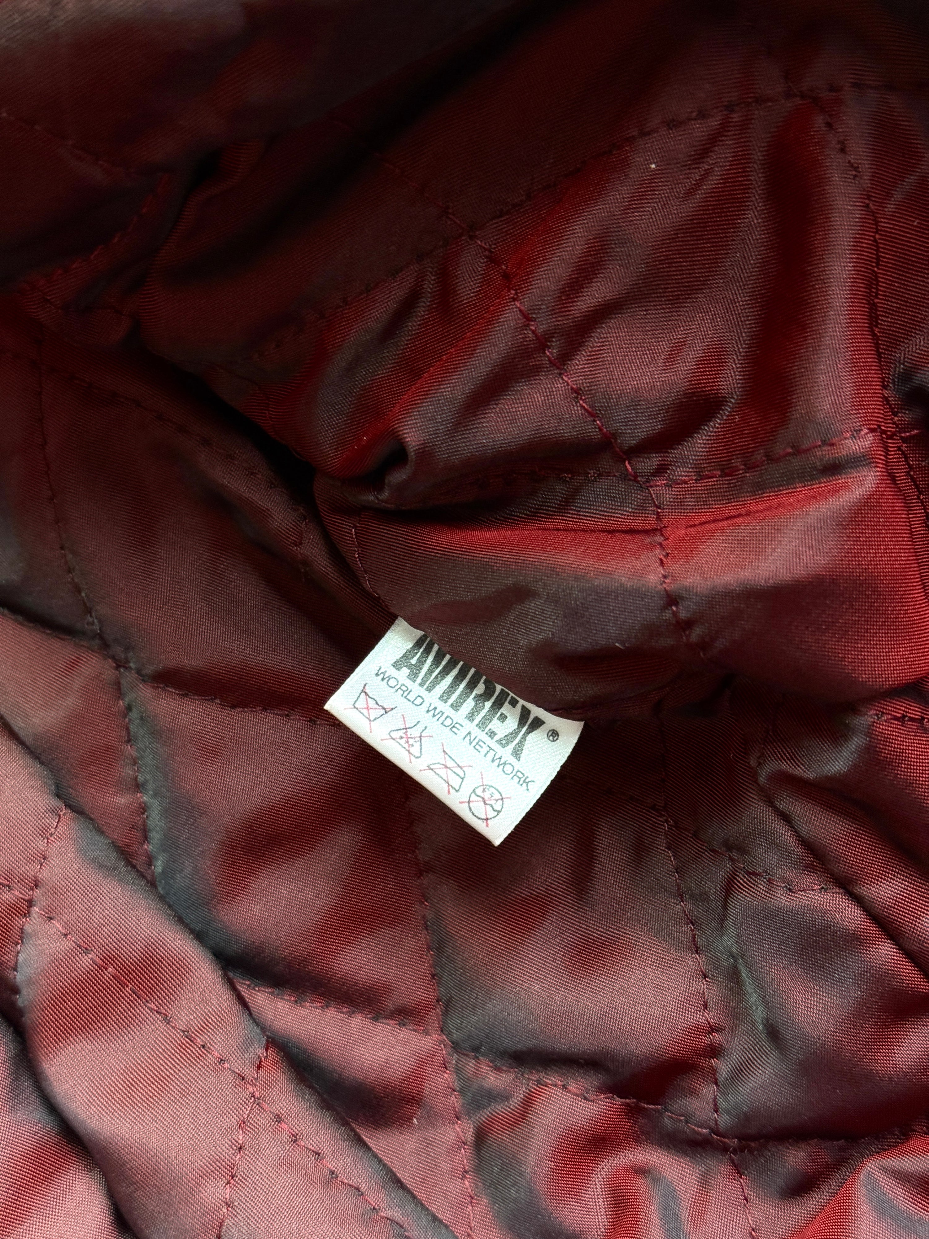 Vintage Avirex “Northwest Wild Bears” Varsity Leather Jacket M