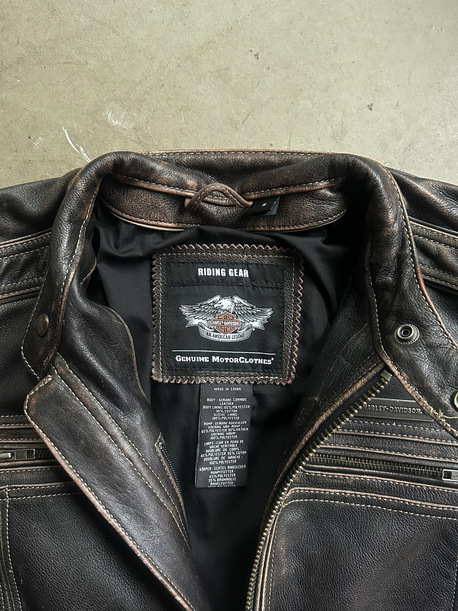 2000s Harley Davidson Gear Leather Jacket - S