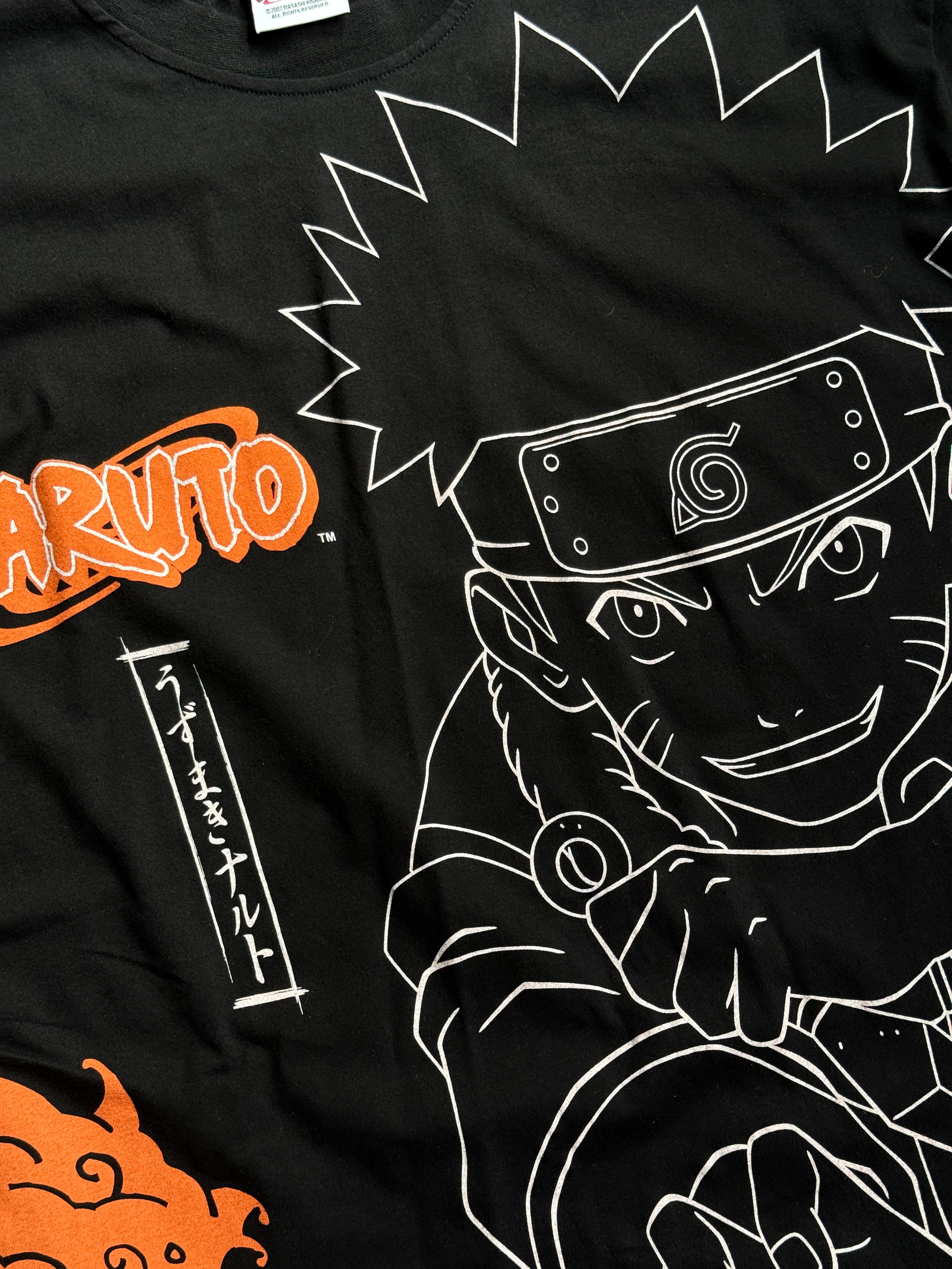 Vintage 2002 Deadstock Naruto T-Shirt Black - L