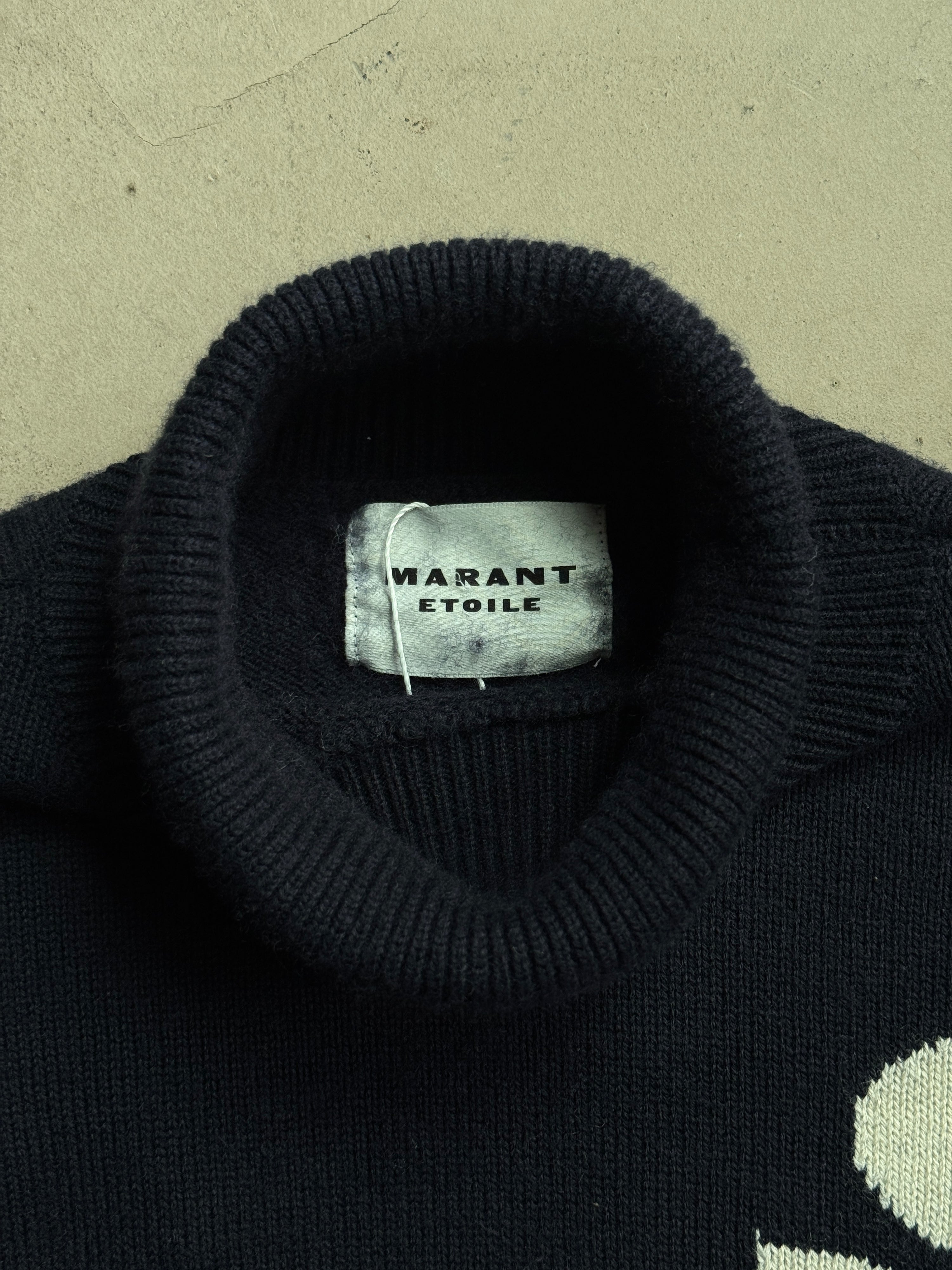 2022FW Isabelle Marant Étoile "Nash" Knit Turtleneck Navy - M