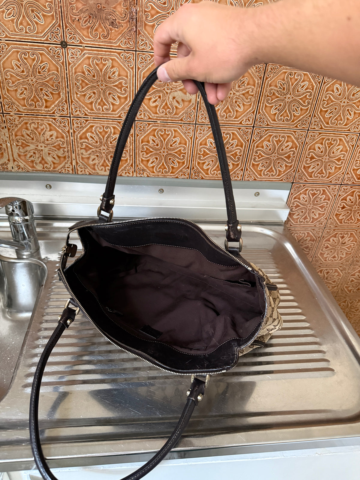 Gucci GG Canvas Abbey D-Ring Tote Bag