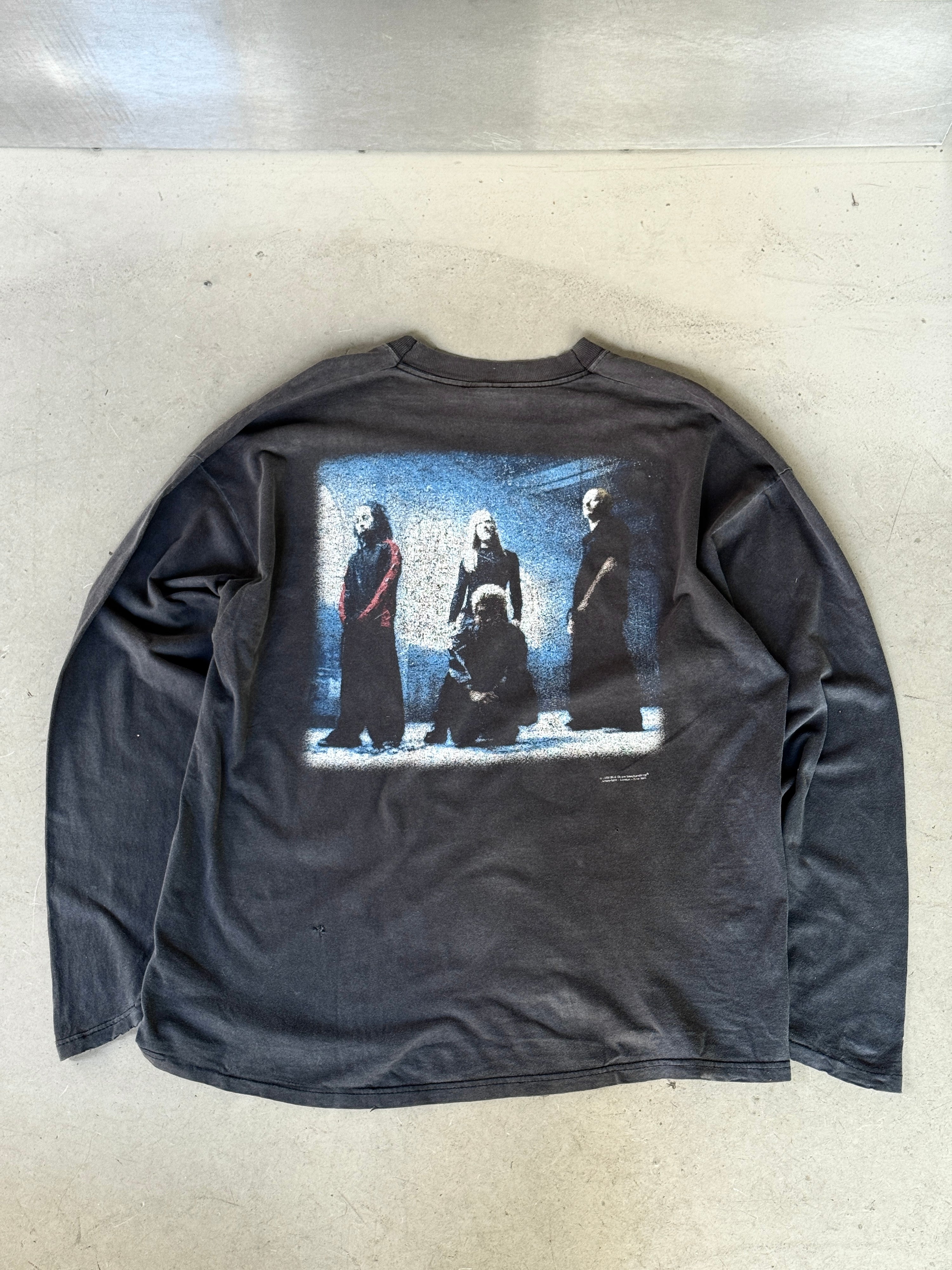 Vintage 1999 Faded Machine Head "The Burning Red" Band Longsleeve Black - XL