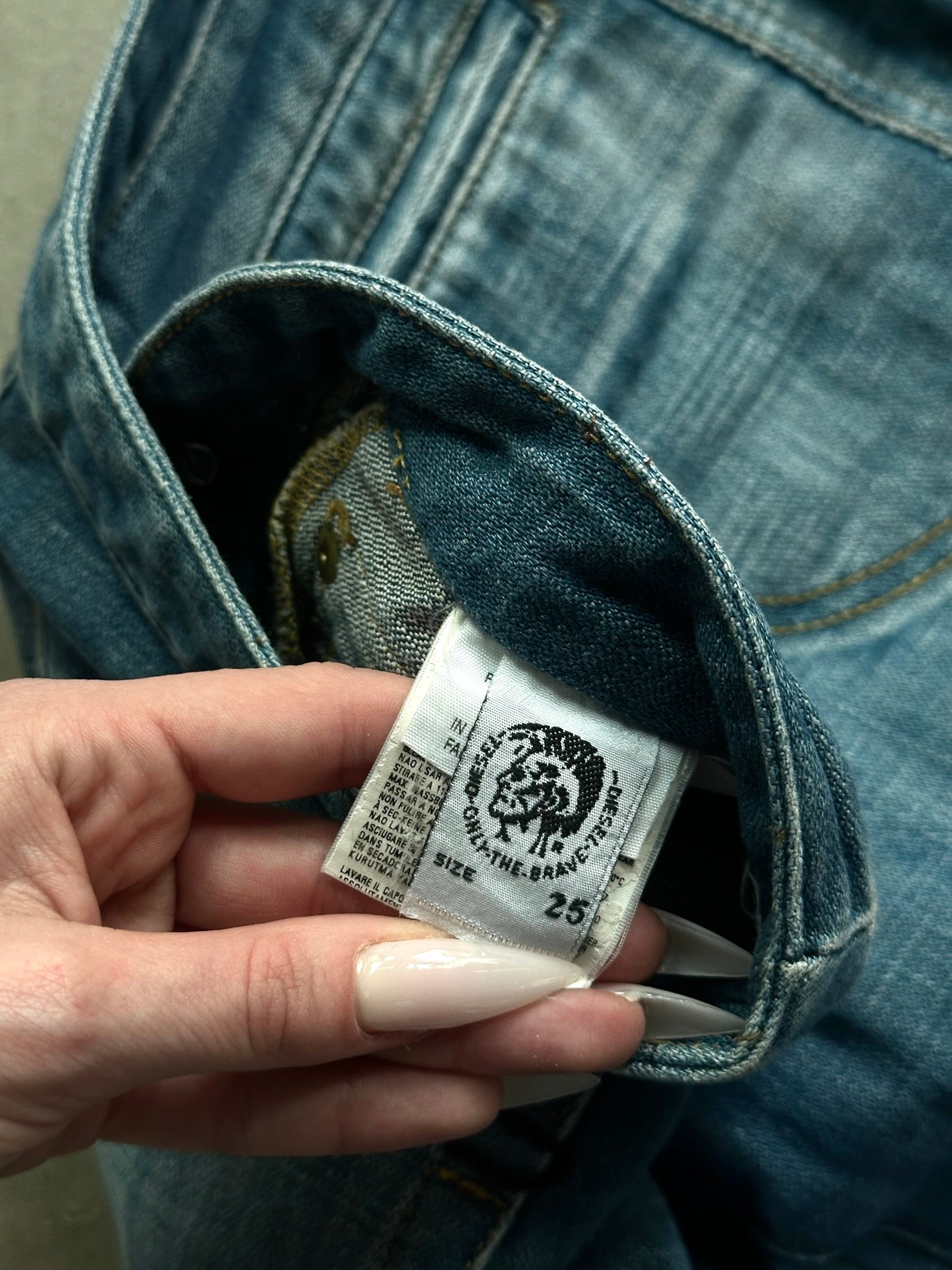 Vintage Diesel Flared Low Waist Jeans W30 L30