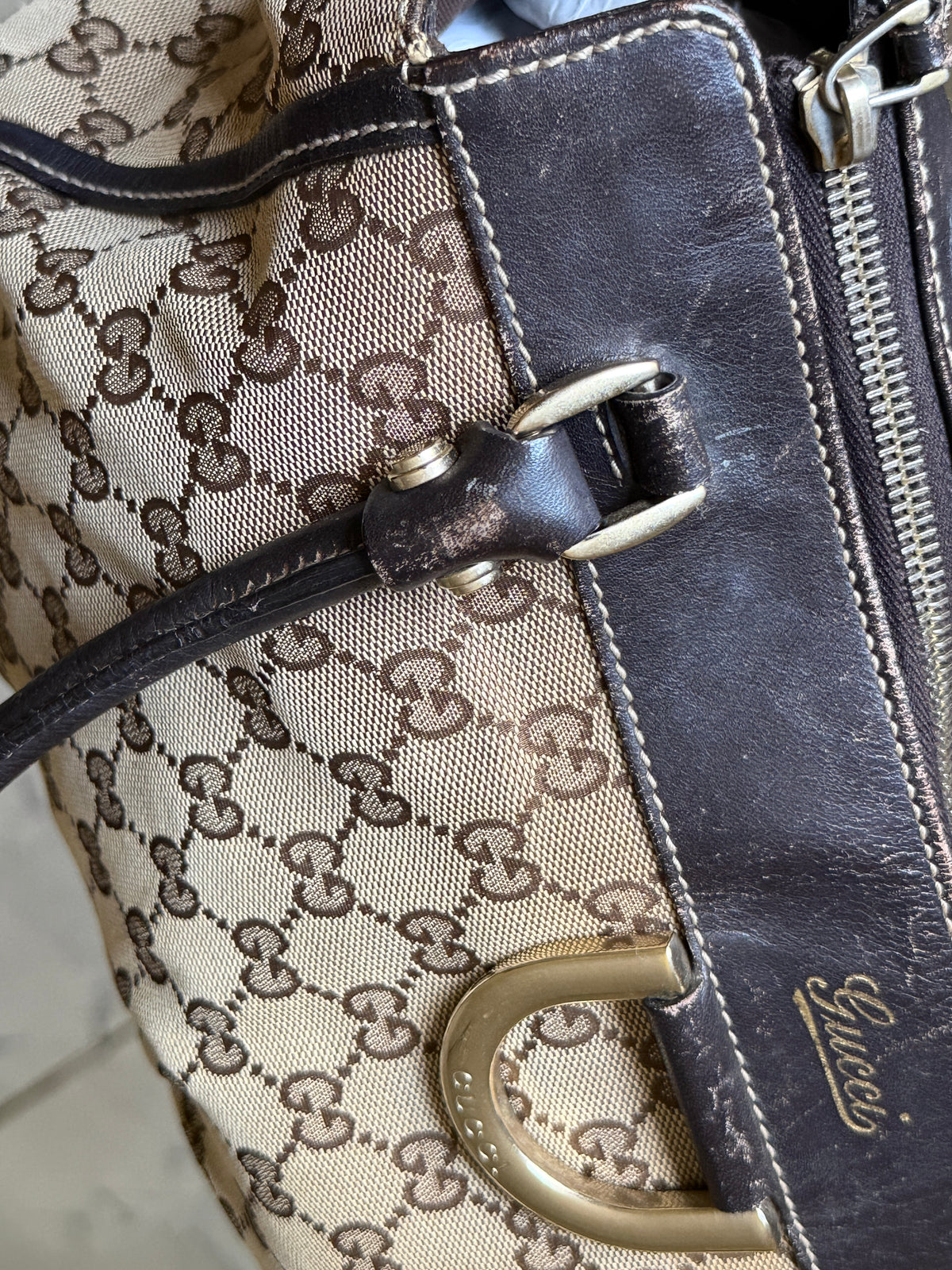 Gucci GG Canvas Abbey D-Ring Tote Bag