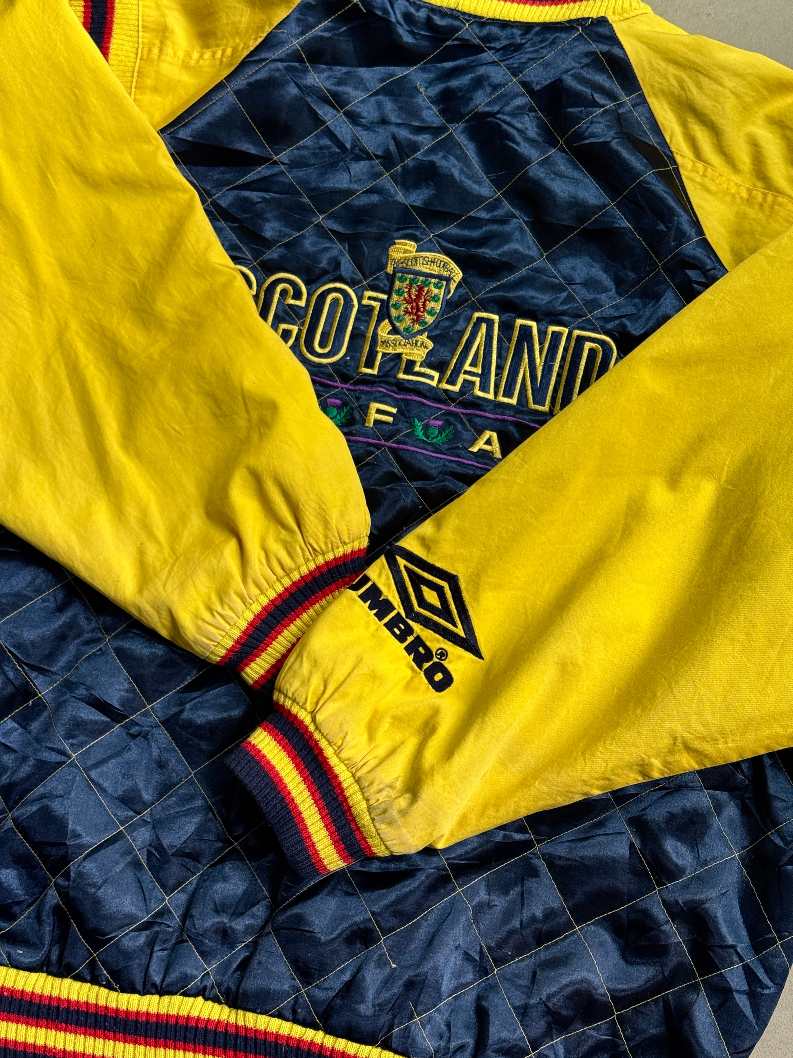 1994/96 Scotland Football Umbro Padded Jacket Navy - XXL