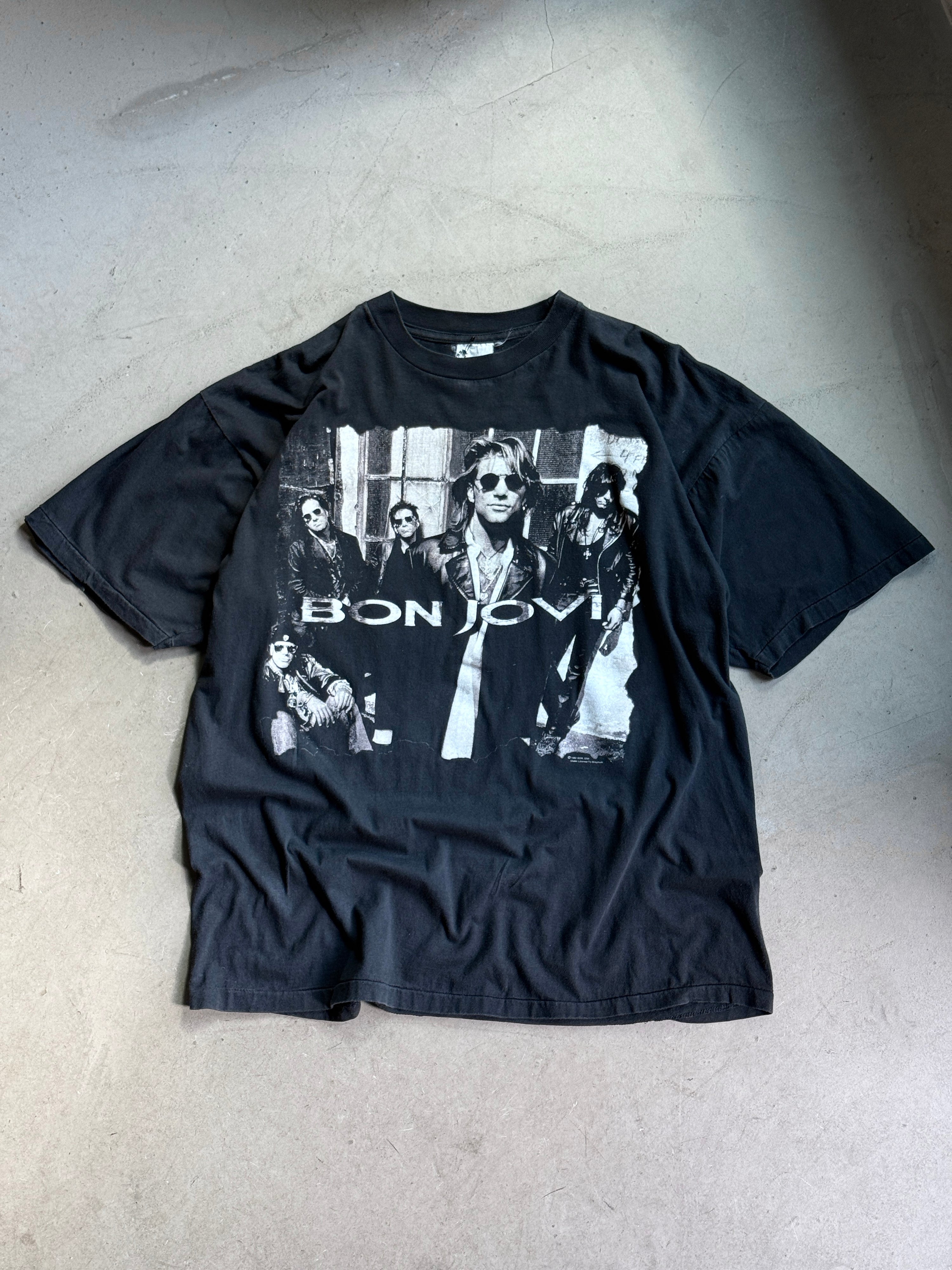 Vintage 1992 Bon Jovi "Keep The Faith" Band Tee Black - L