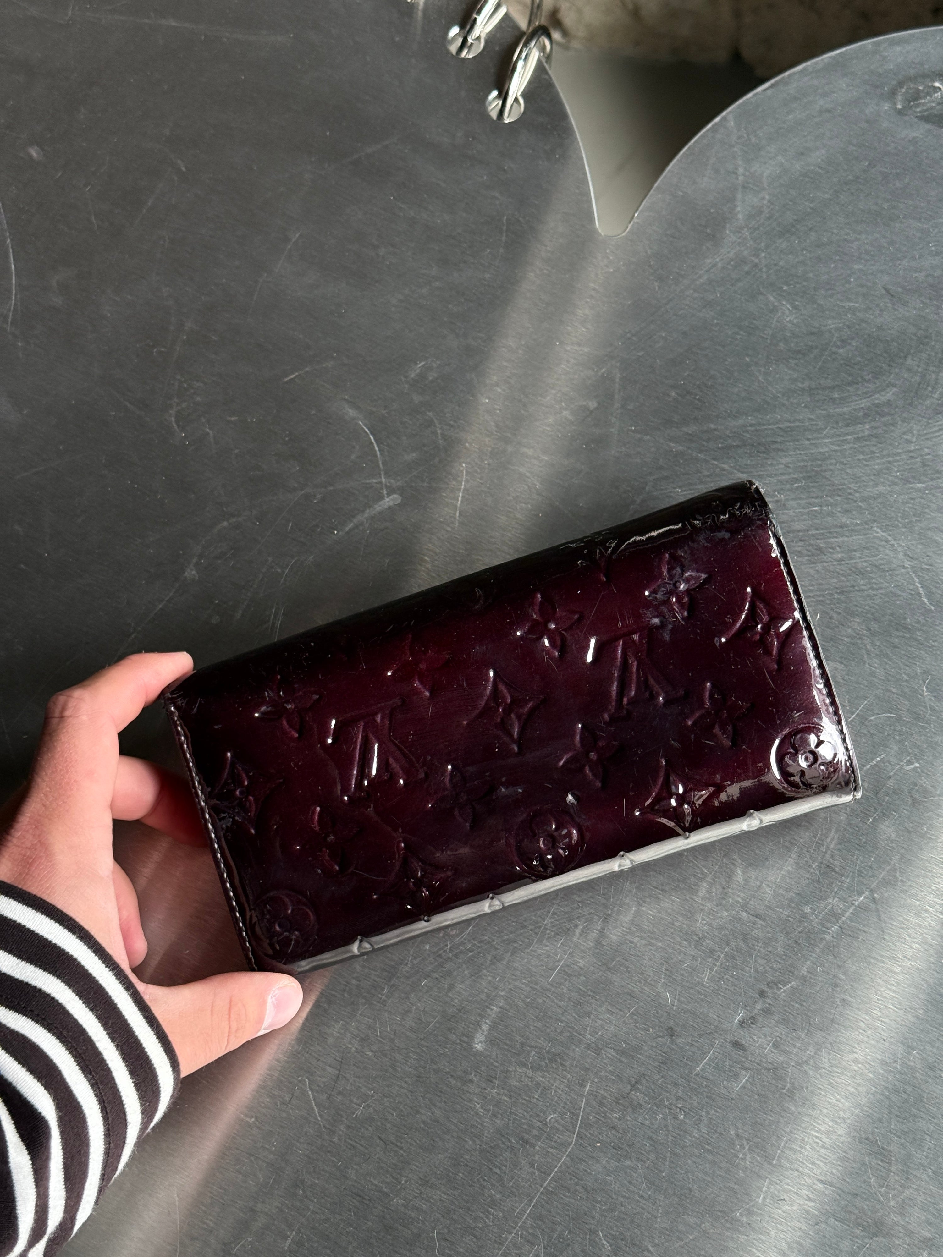 Vintage Louis Vuitton Sarah Vernis Wallet Burgundy