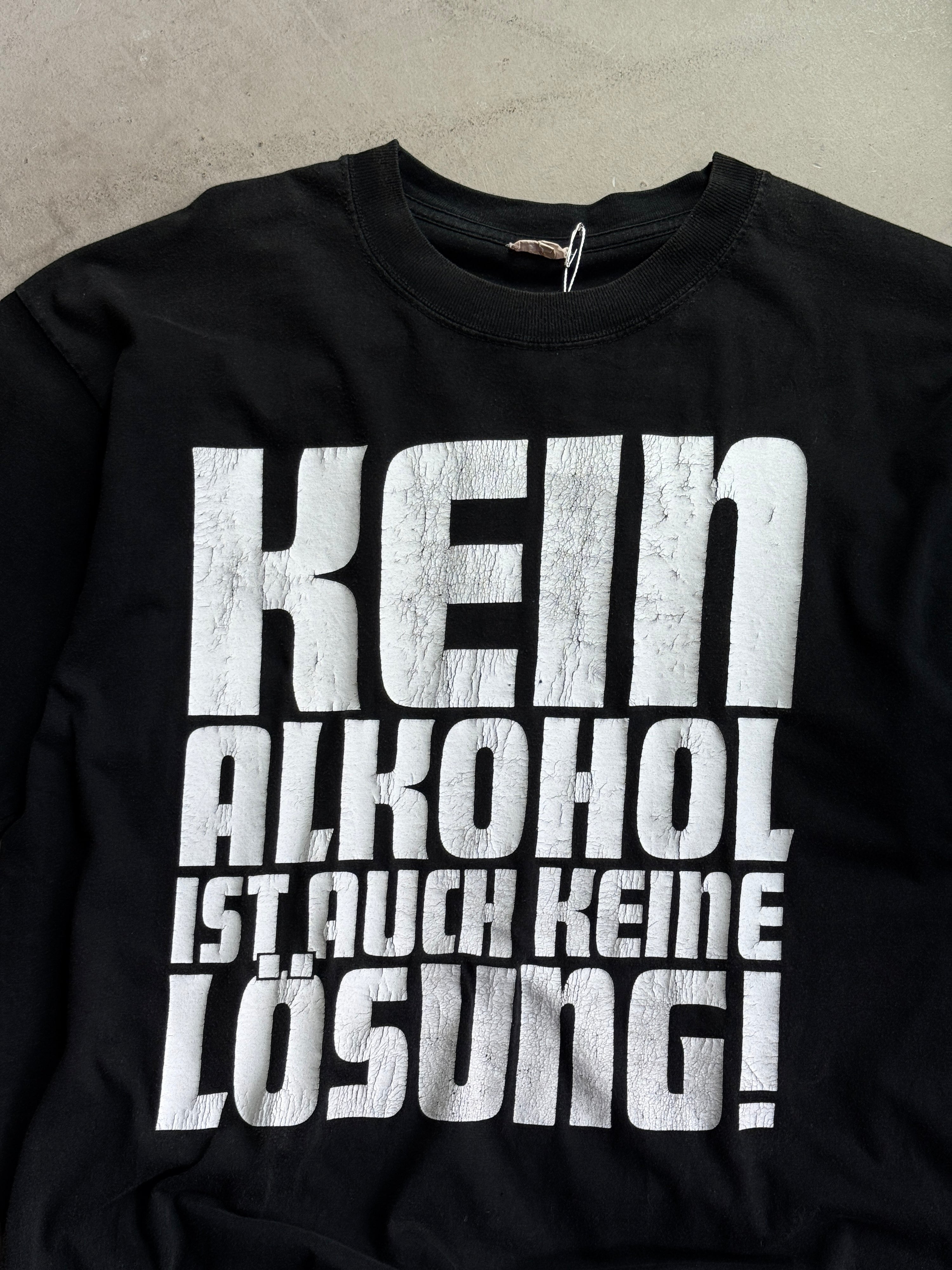 Vintage 2002 Die Toten Hosen "Kein Alkohol ist auch keine Lösung" Band T-Shirt Black - L