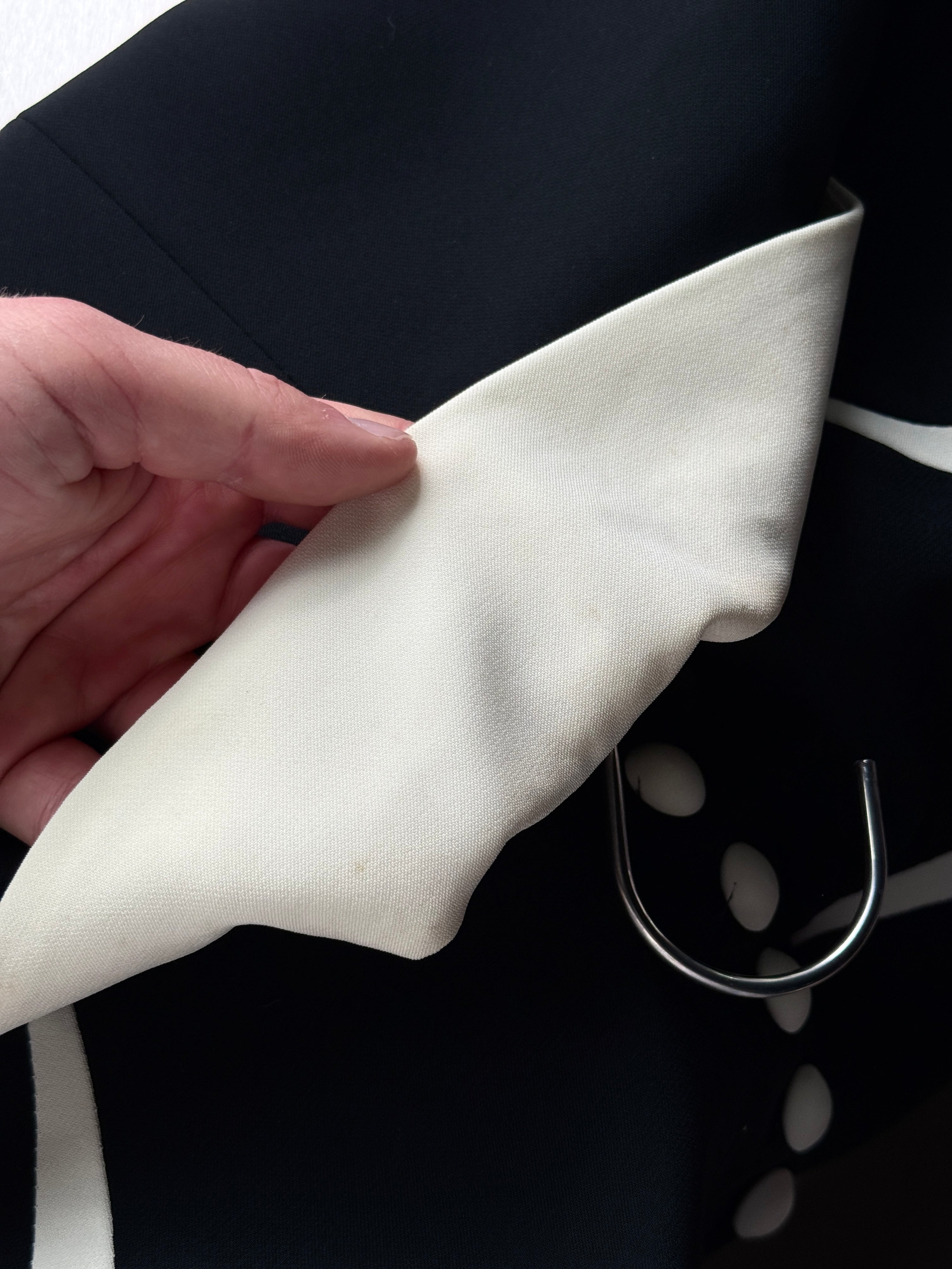 Vintage Equivoque Paris Blazer White / Black - S