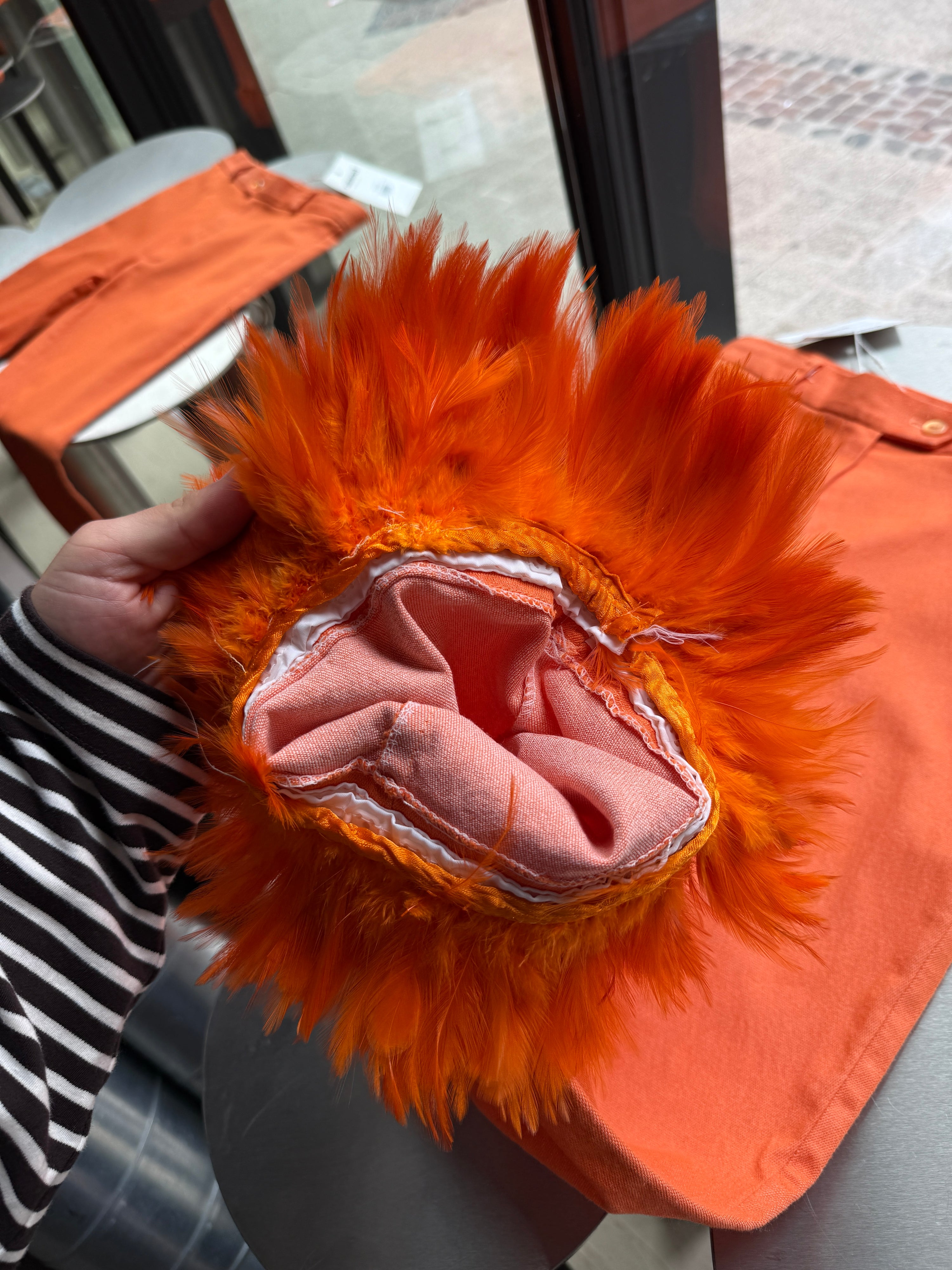 Vintage “Boyco” Feather Capri Pants Orange - W26 L26