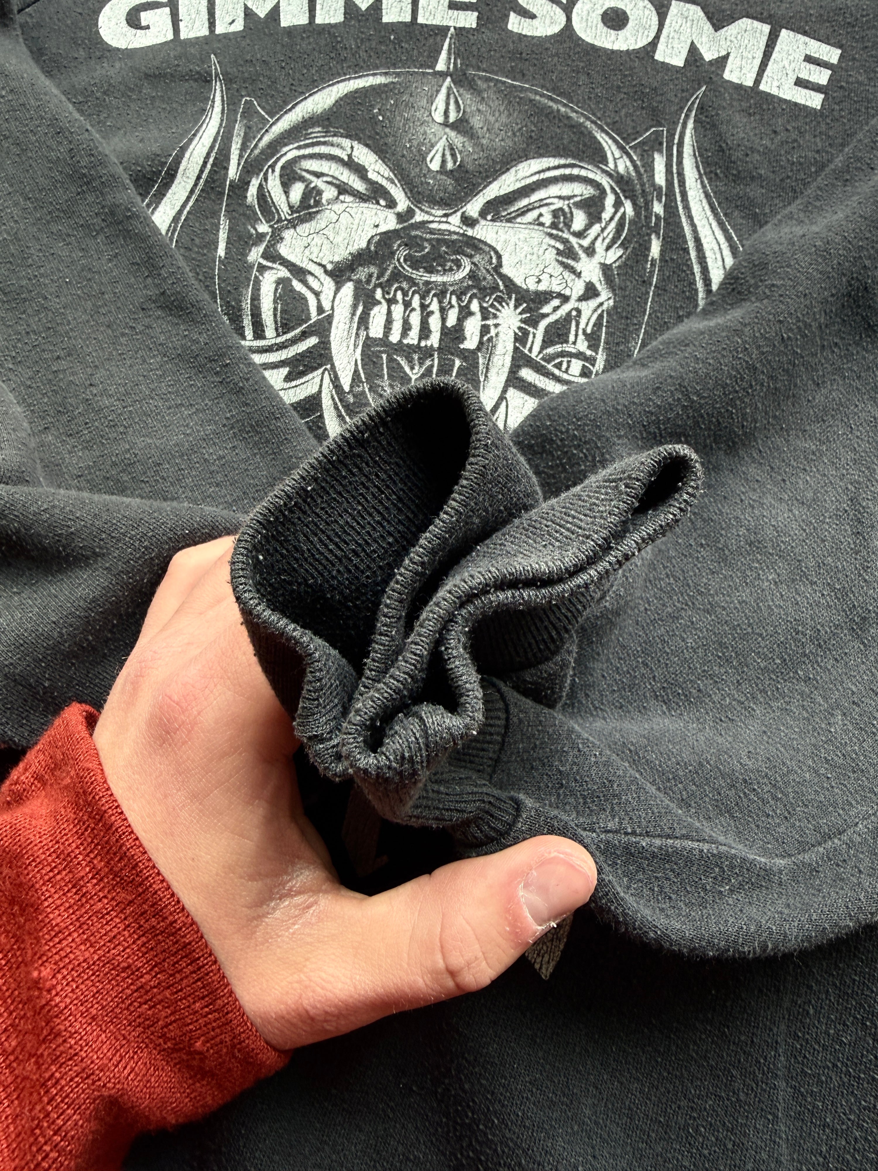 Vintage 1980/90s “Gimme Some” Mötörhead Faded Sweatshirt Black - L