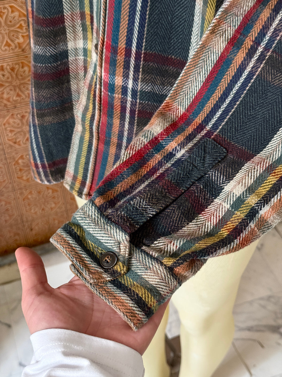 Vintage 1990s Plaid Chevalier Flannel Shirt - XL