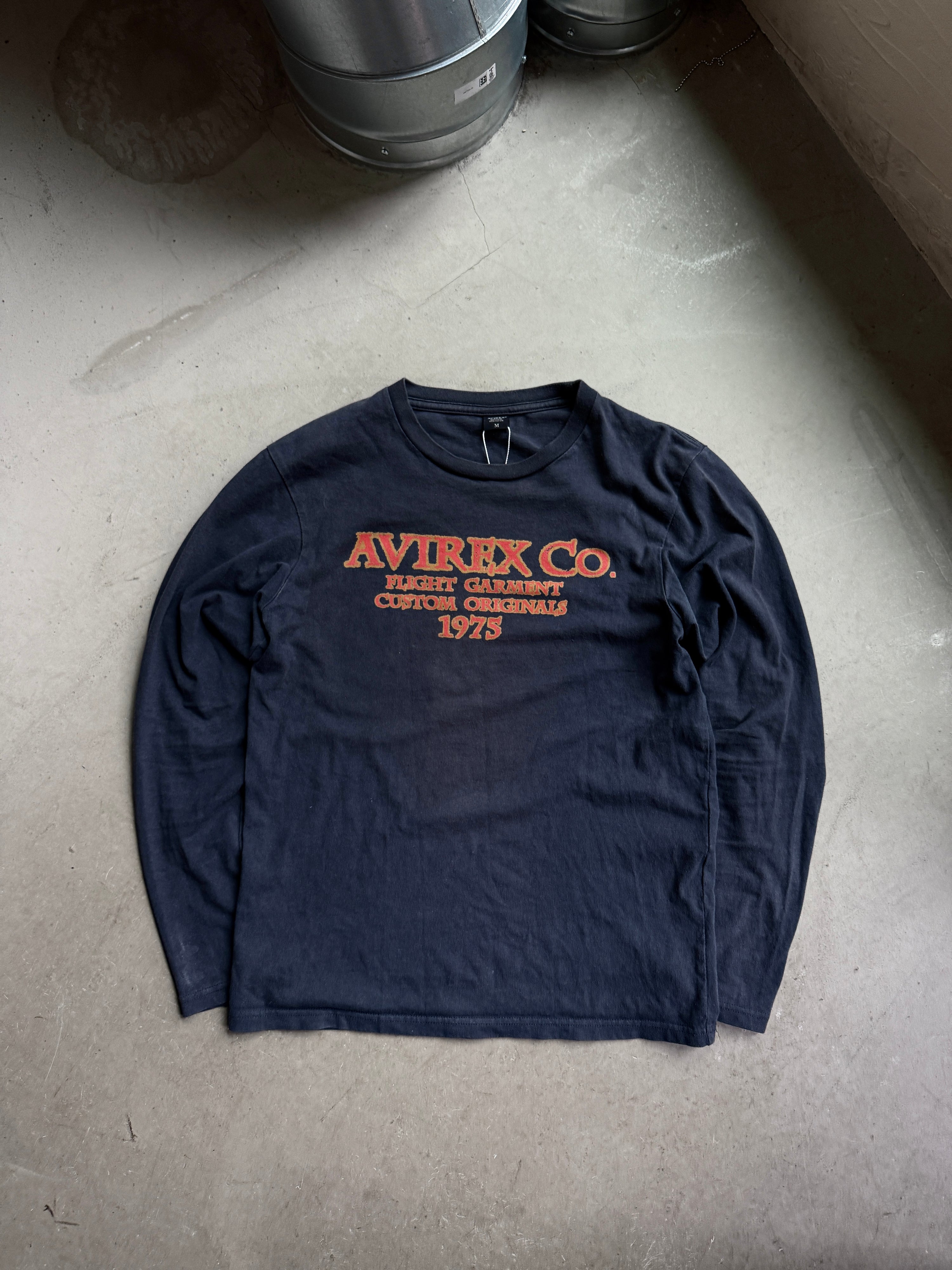 Modern Faded Avirex Longsleeve with big backhit - M