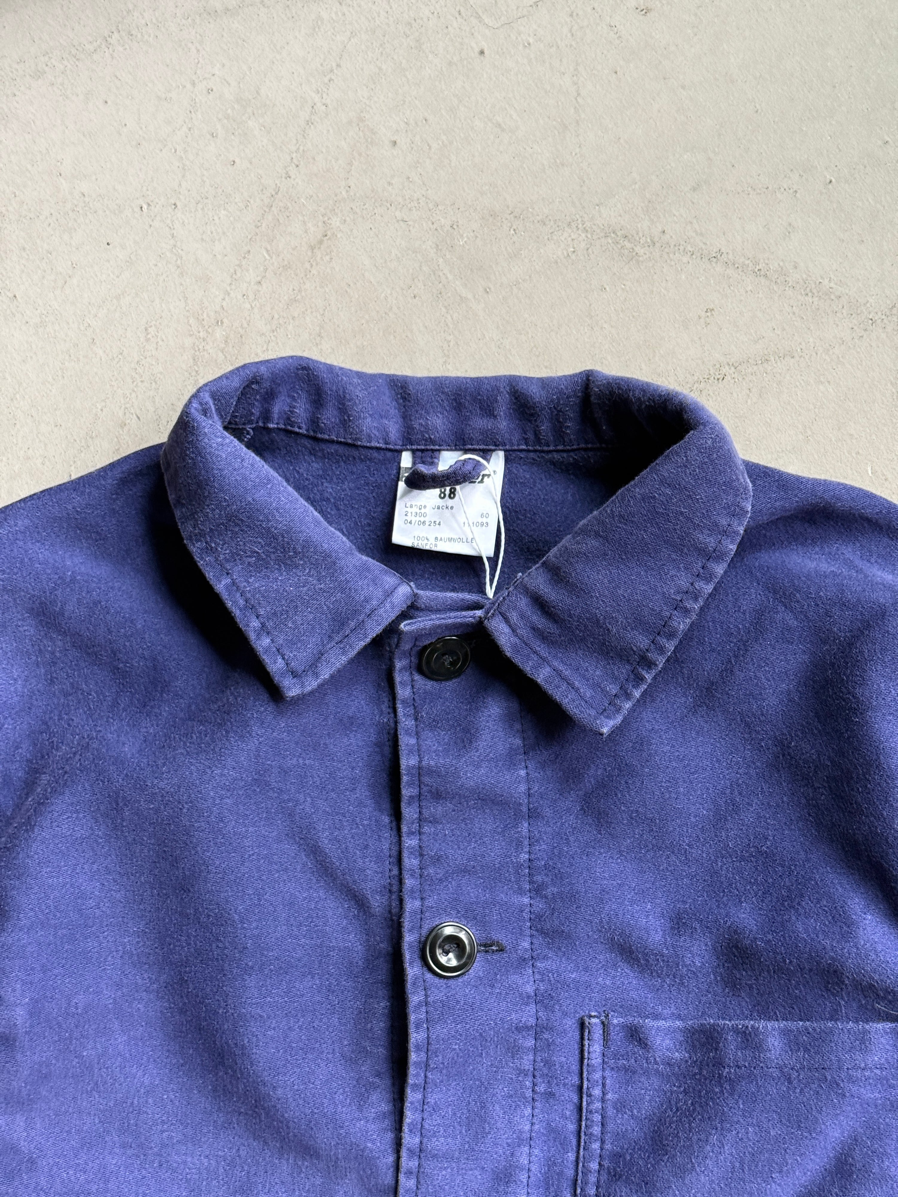 Vintage Pionier Bleu de Travail Faded Chore Coat Blue - M