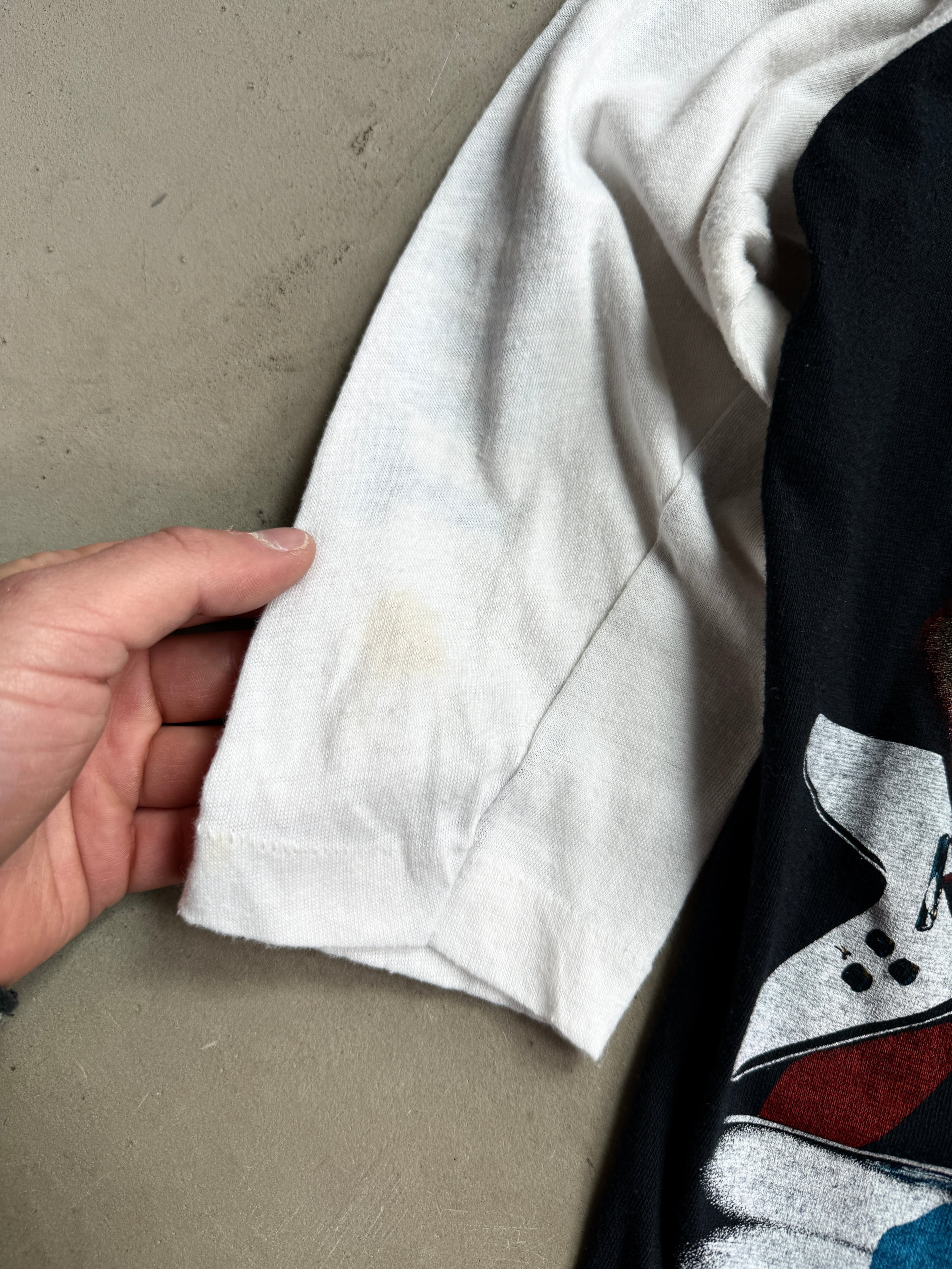 Vintage 1980s “Quiet Riot” Raglan T-Shirt Black - S