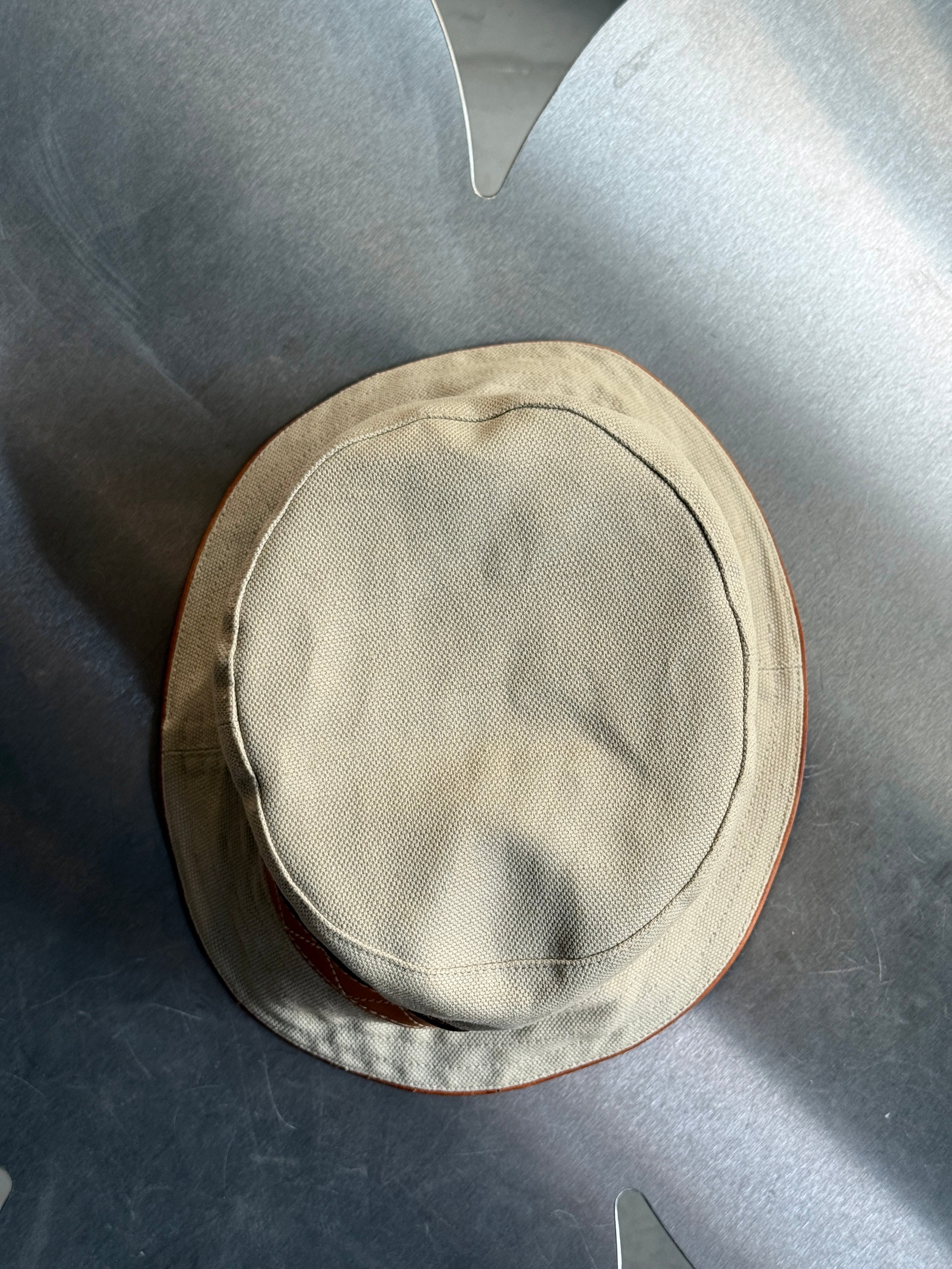 Vintage Christian Dior Canvas Safari Oblique Bucket Hat