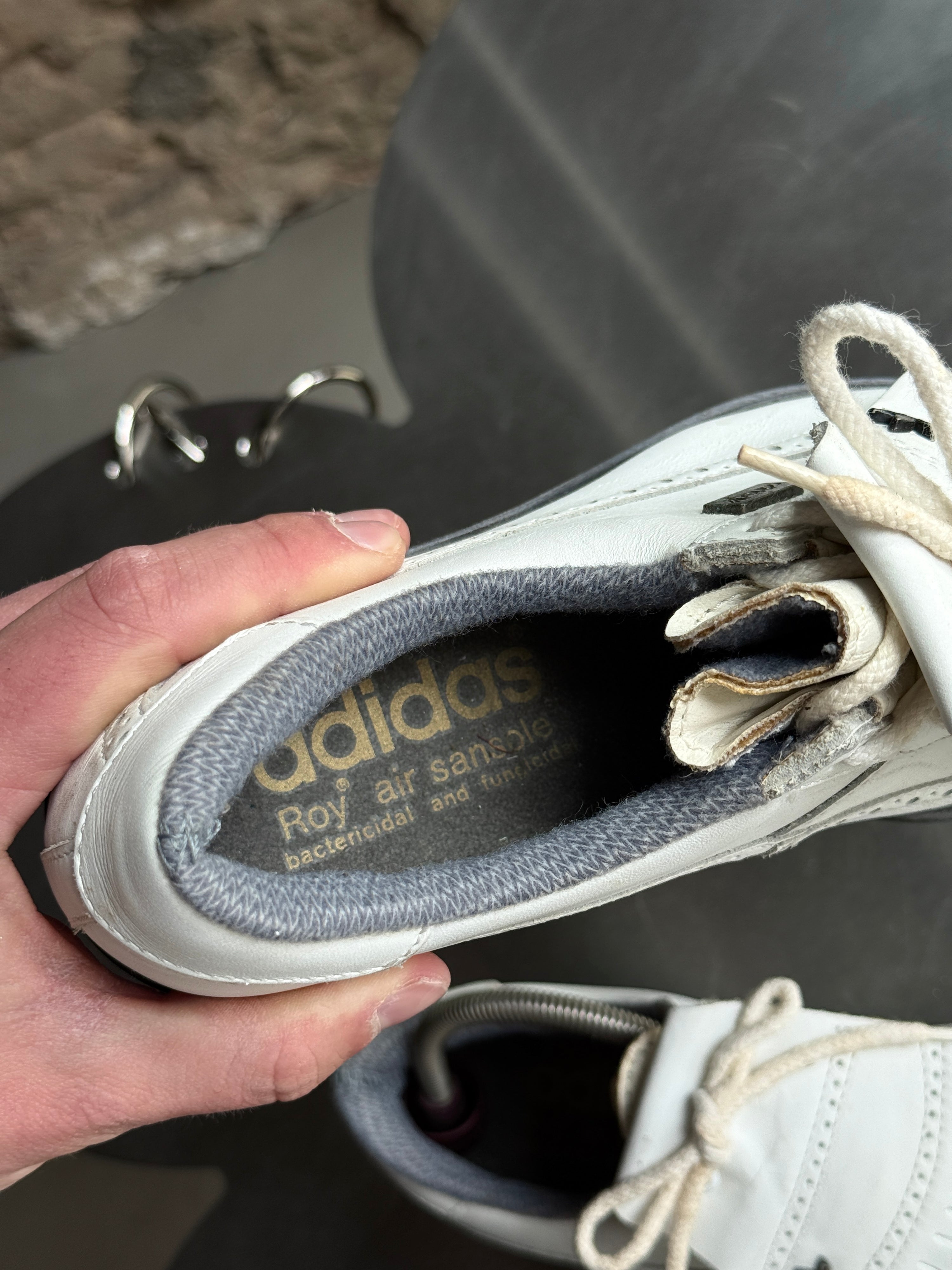 Vintage 1990s Adidas “Aditex” Leather Golf Shoes White - EU 36