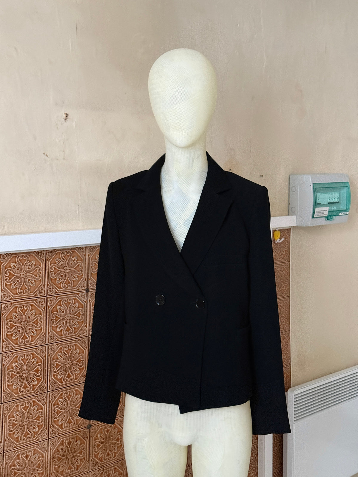 2000s Sonia Rykiel “Uniform” Tailored Black Blazer Jacket (new) - S