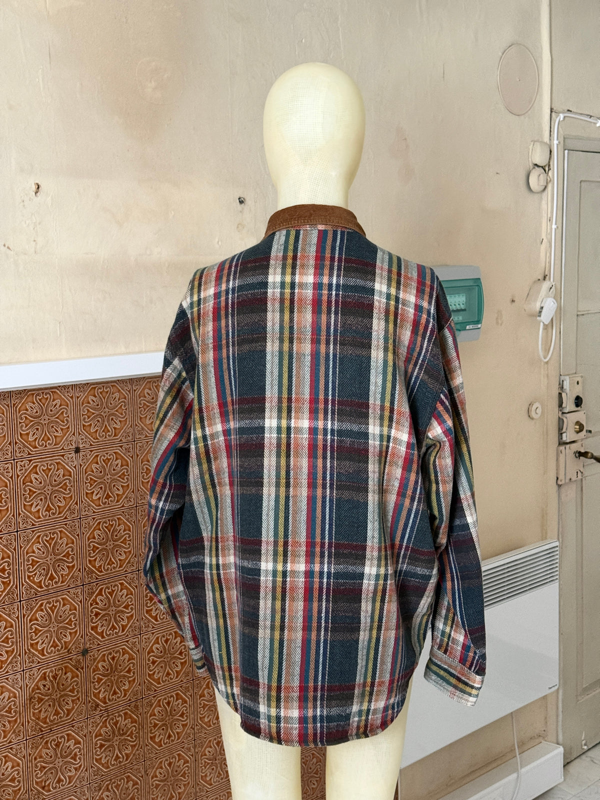 Vintage 1990s Plaid Chevalier Flannel Shirt - XL