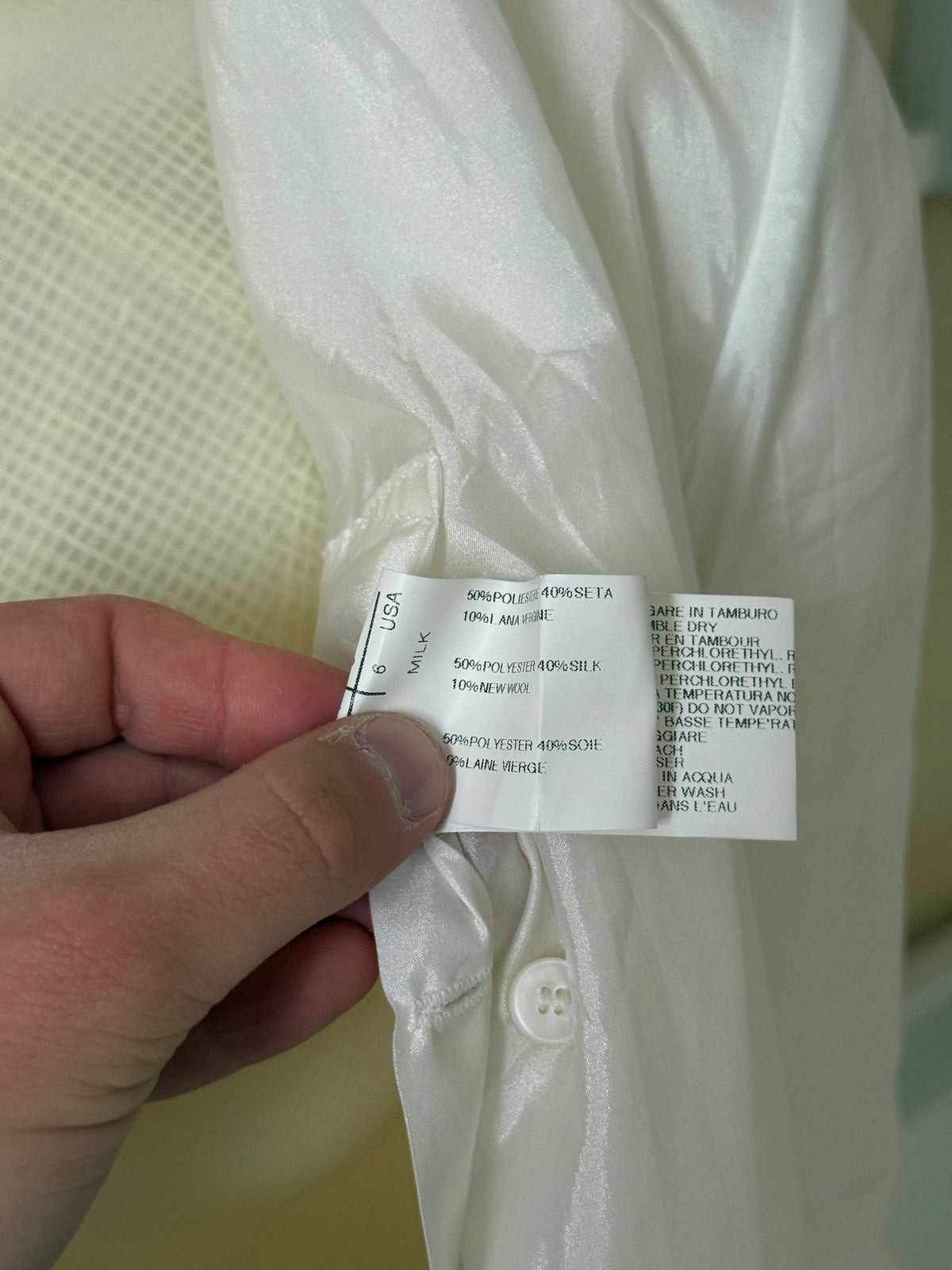 2000s Rick Owens Silk Blend Asymetrical Drape Blazer Coat White - XS