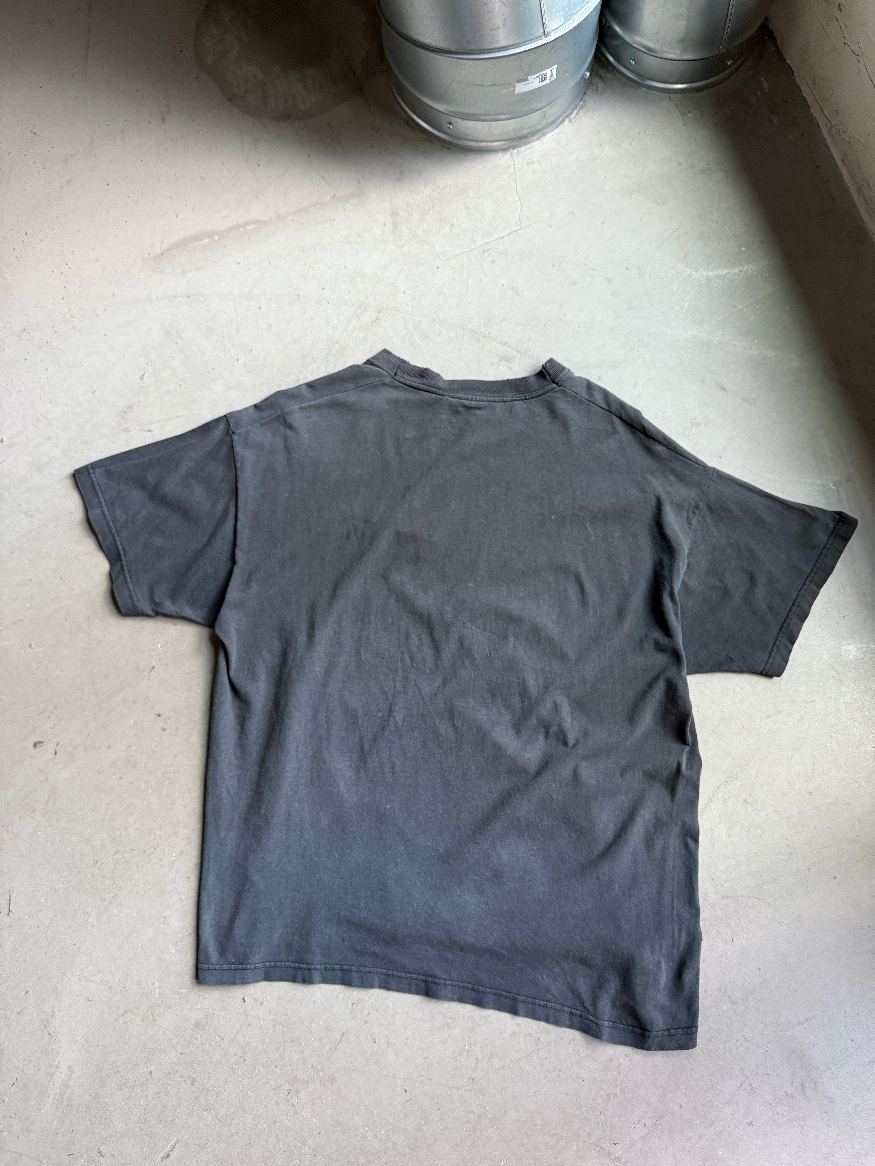 Vintage 1990s Faded Star Trek "Deep Space Nine" T-Shirt Black - L