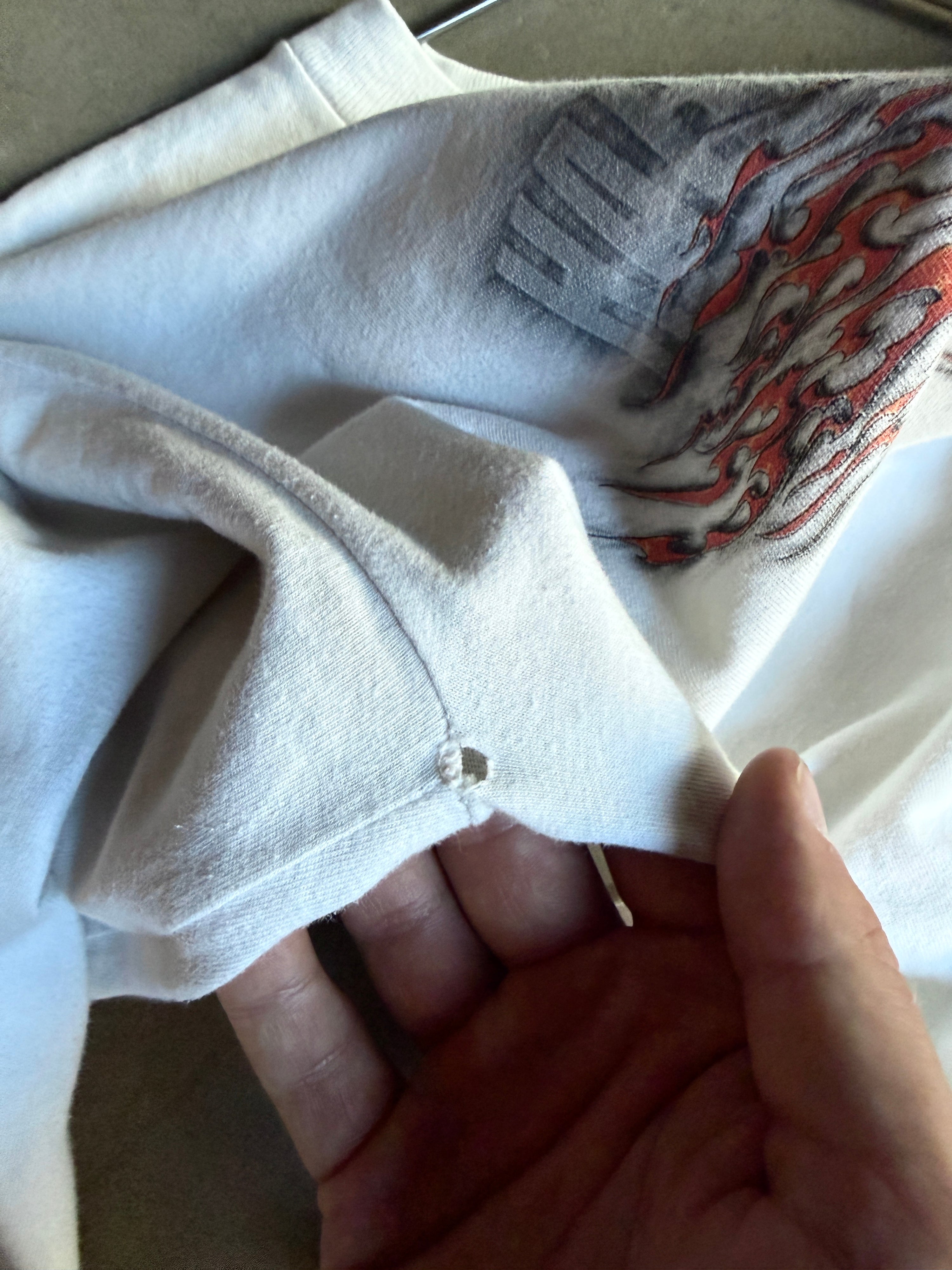 Vintage Harley Davidson "Flame Eagle" Longsleeve White - M