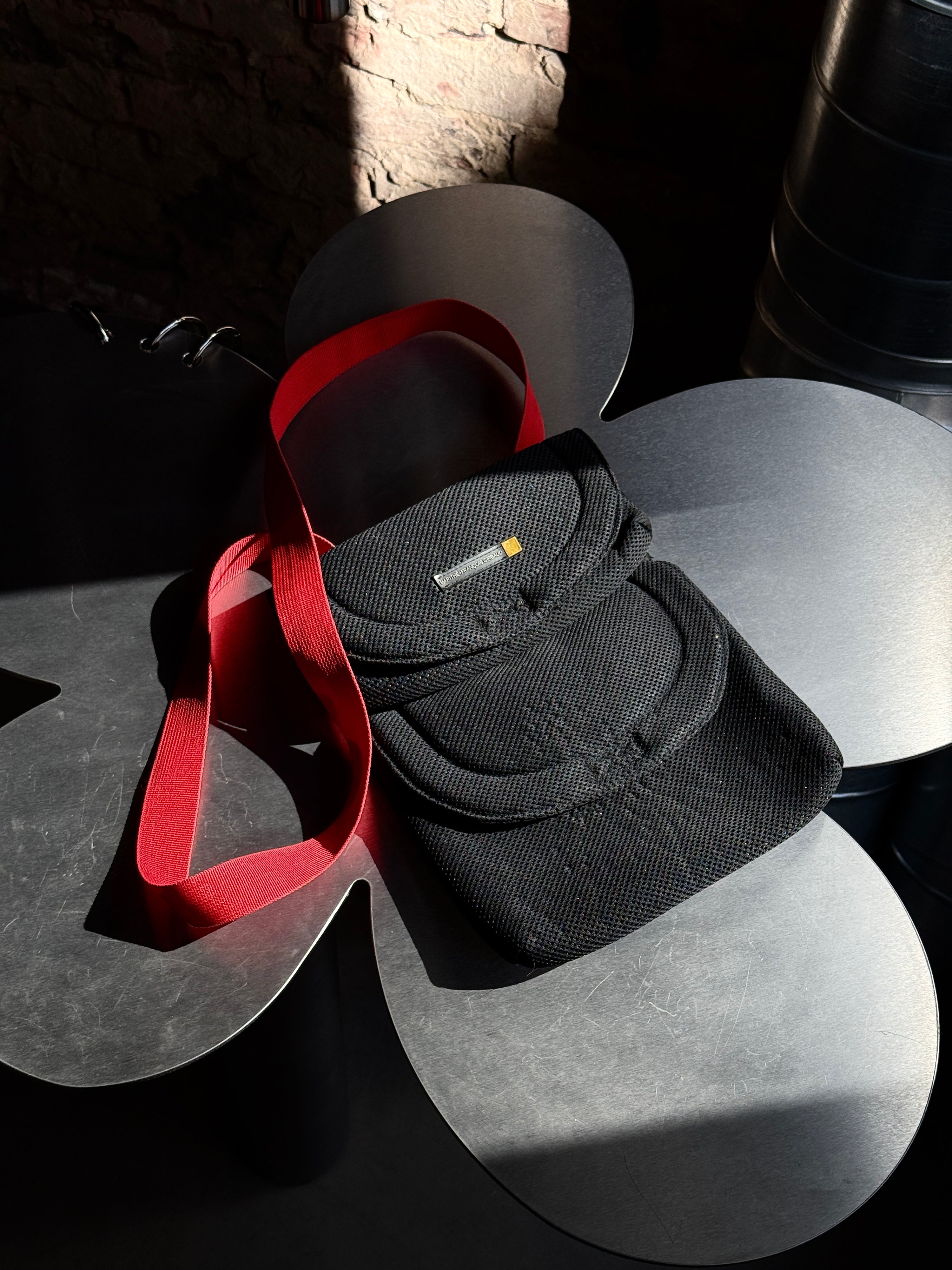 Vintage Marithé + François Girbaud Crossbody Mesh Bag Black