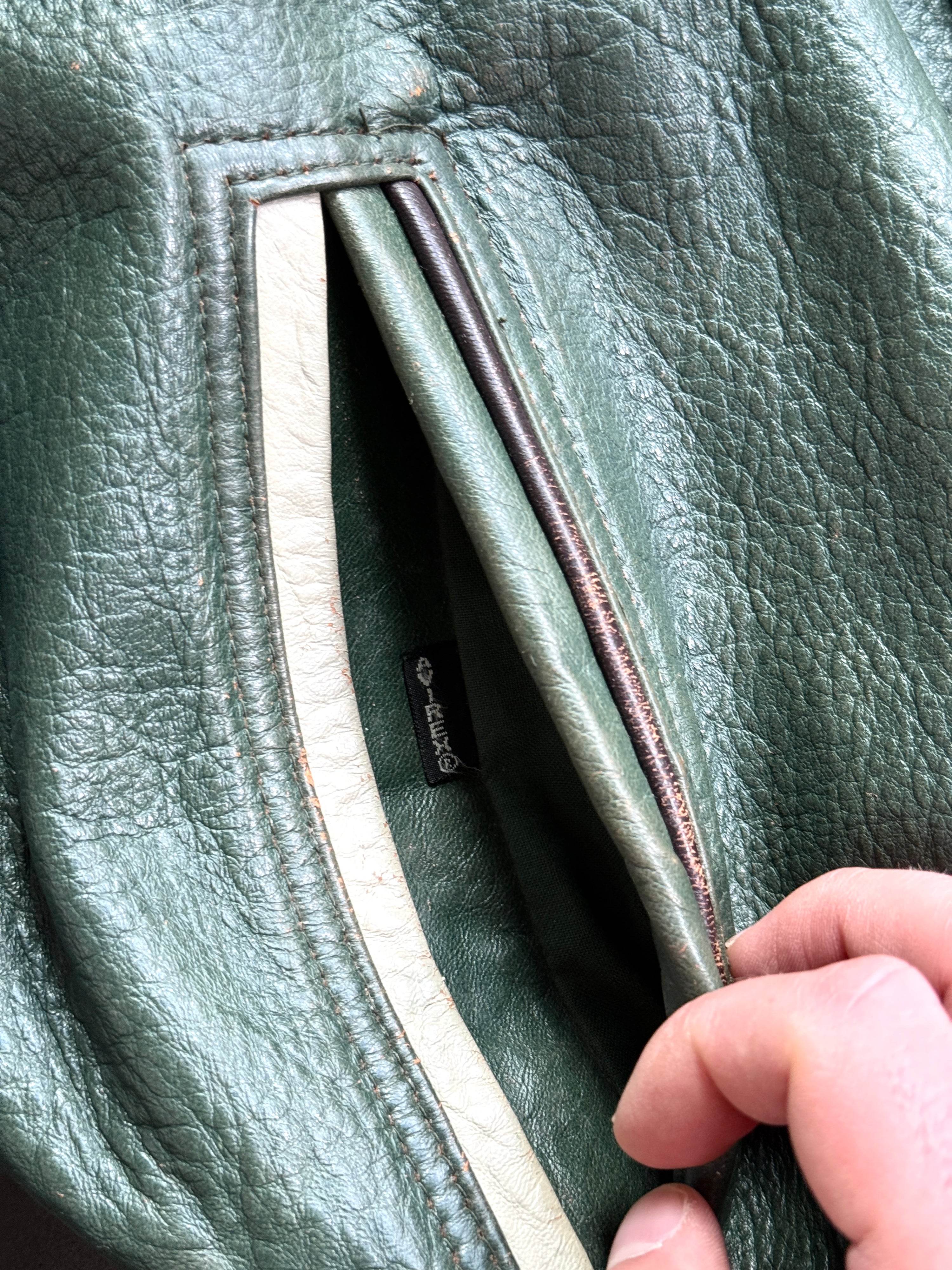 Vintage Avirex “Northwest Wild Bears” Varsity Leather Jacket M