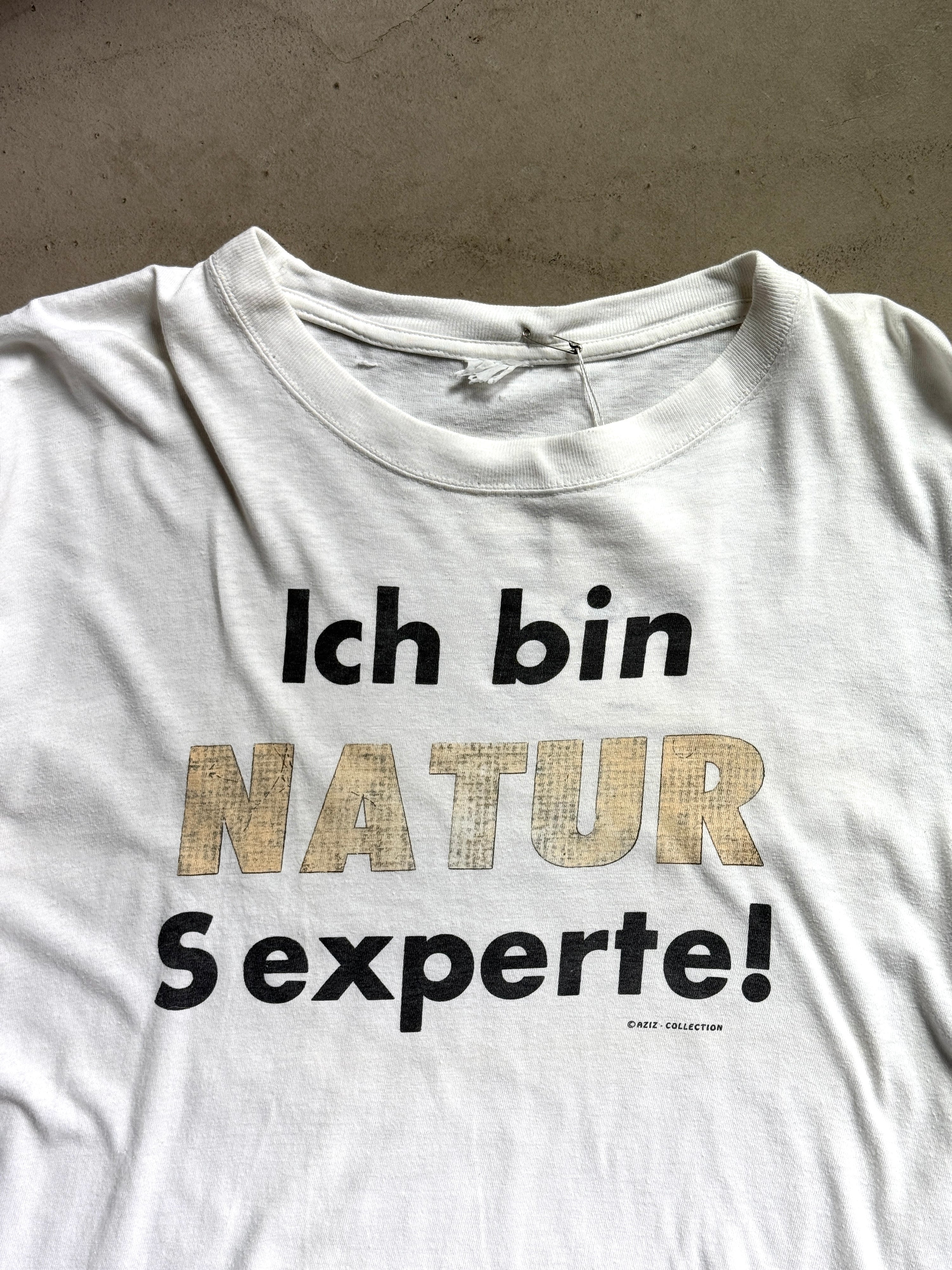 Vintage "Natur Sexperte" T-Shirt White - XL