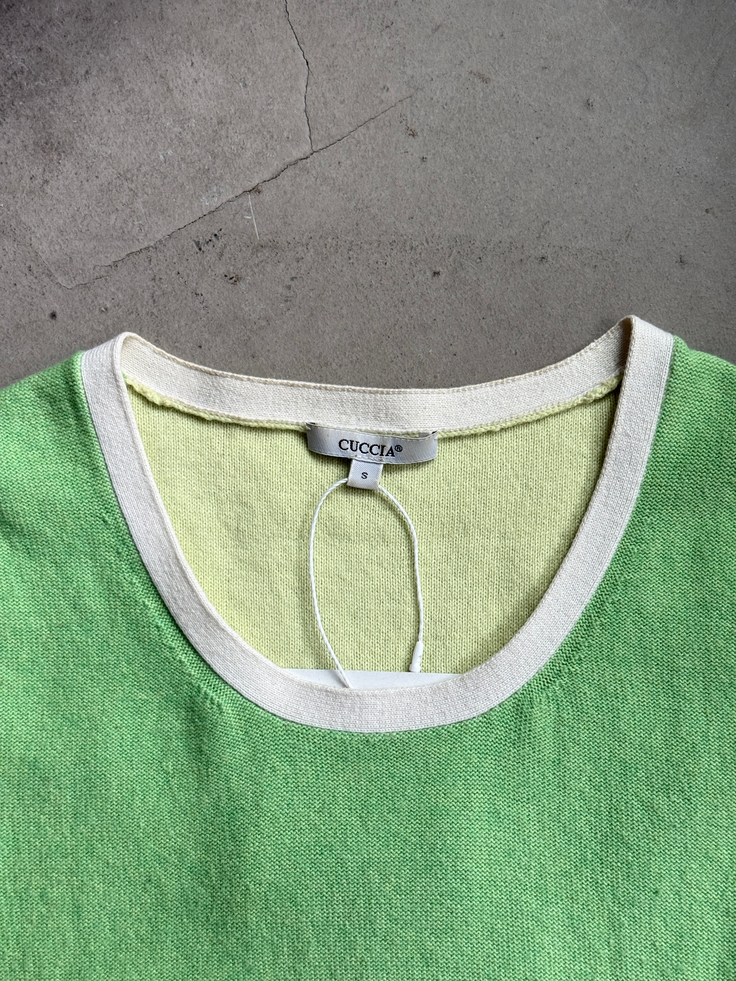 2000s Cuccia Sweater Vest Cashmere Blend Green - S