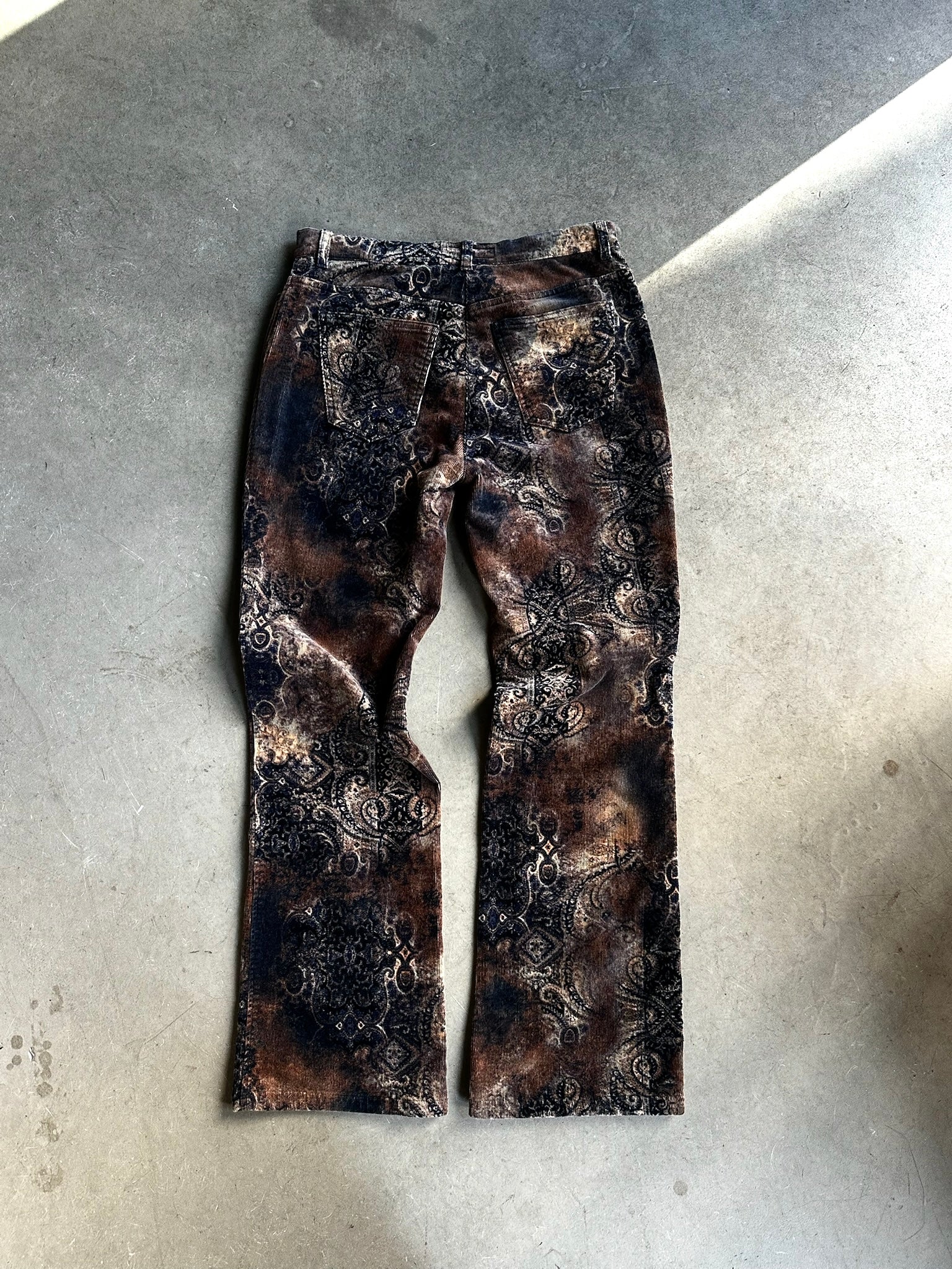 2000s Brax Paisley Velvet Trousers