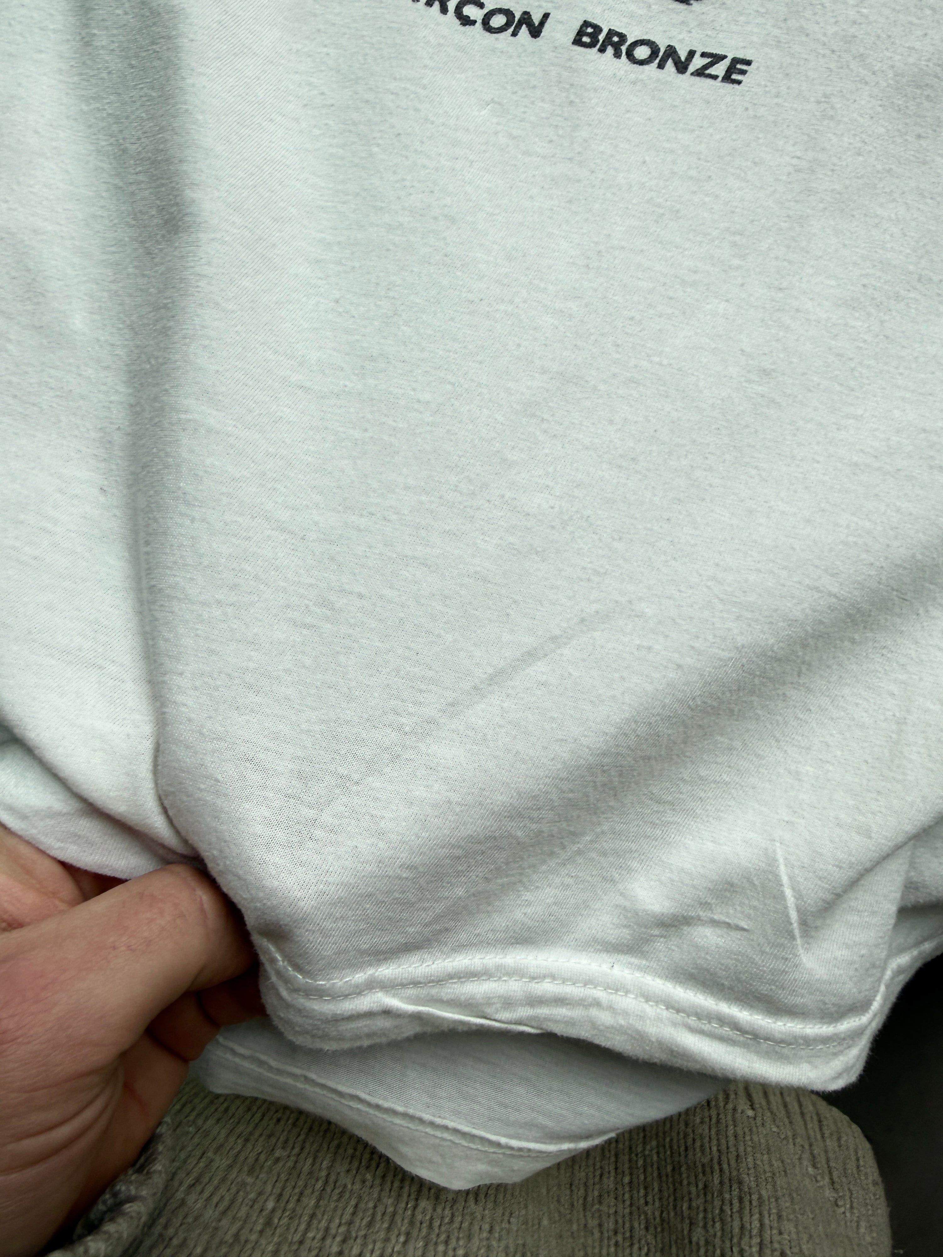 Vintage Garcon Bronze Art T-Shirt White - XL