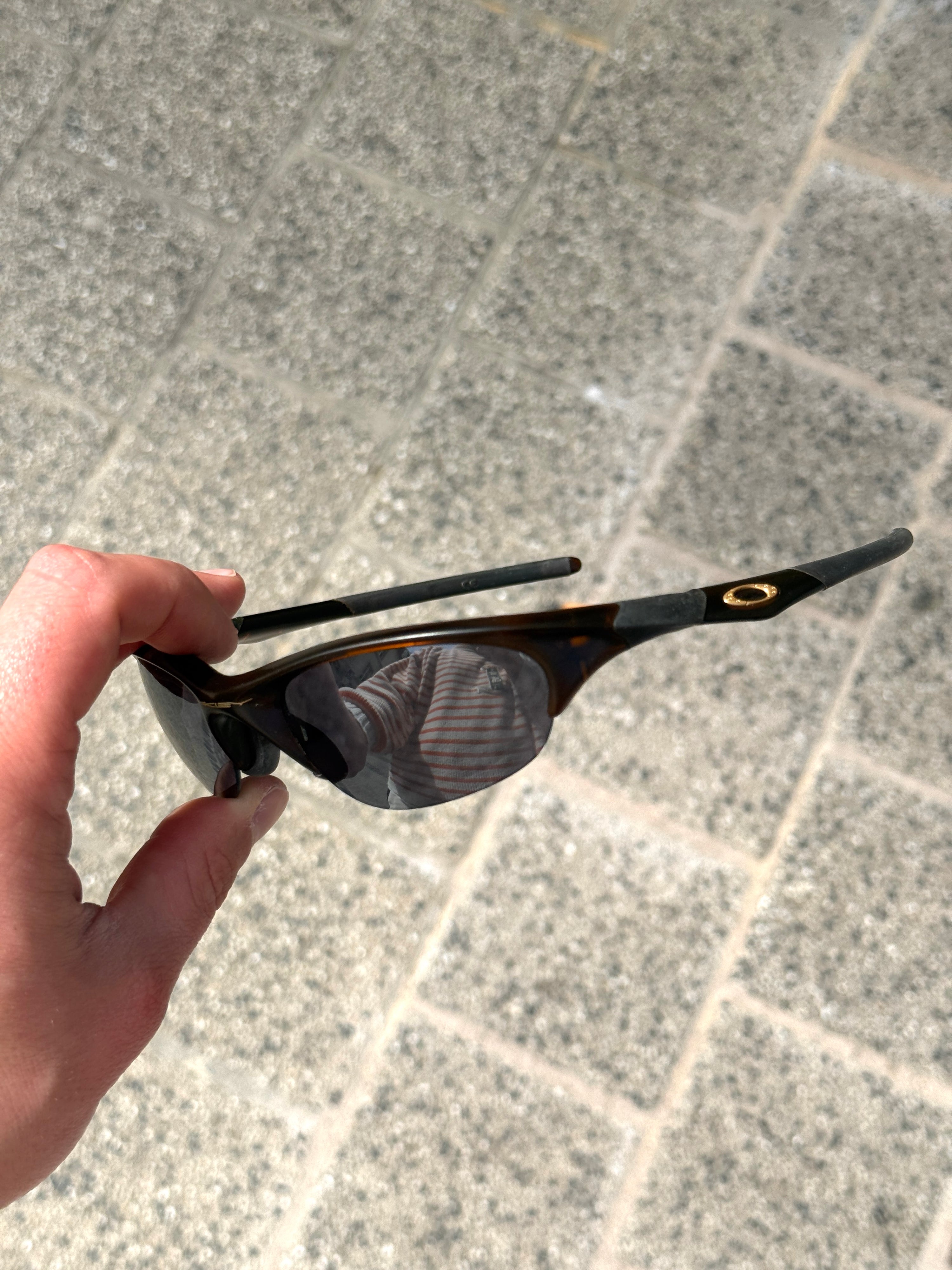 Vintage Oakley Half Jacket Sunglasses Brown