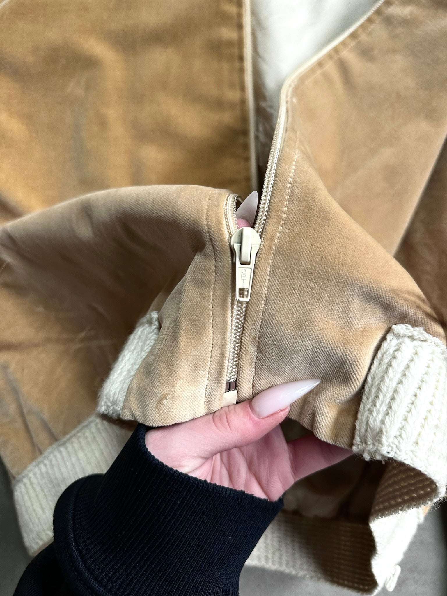 1970s Velour Jacket Brown - M