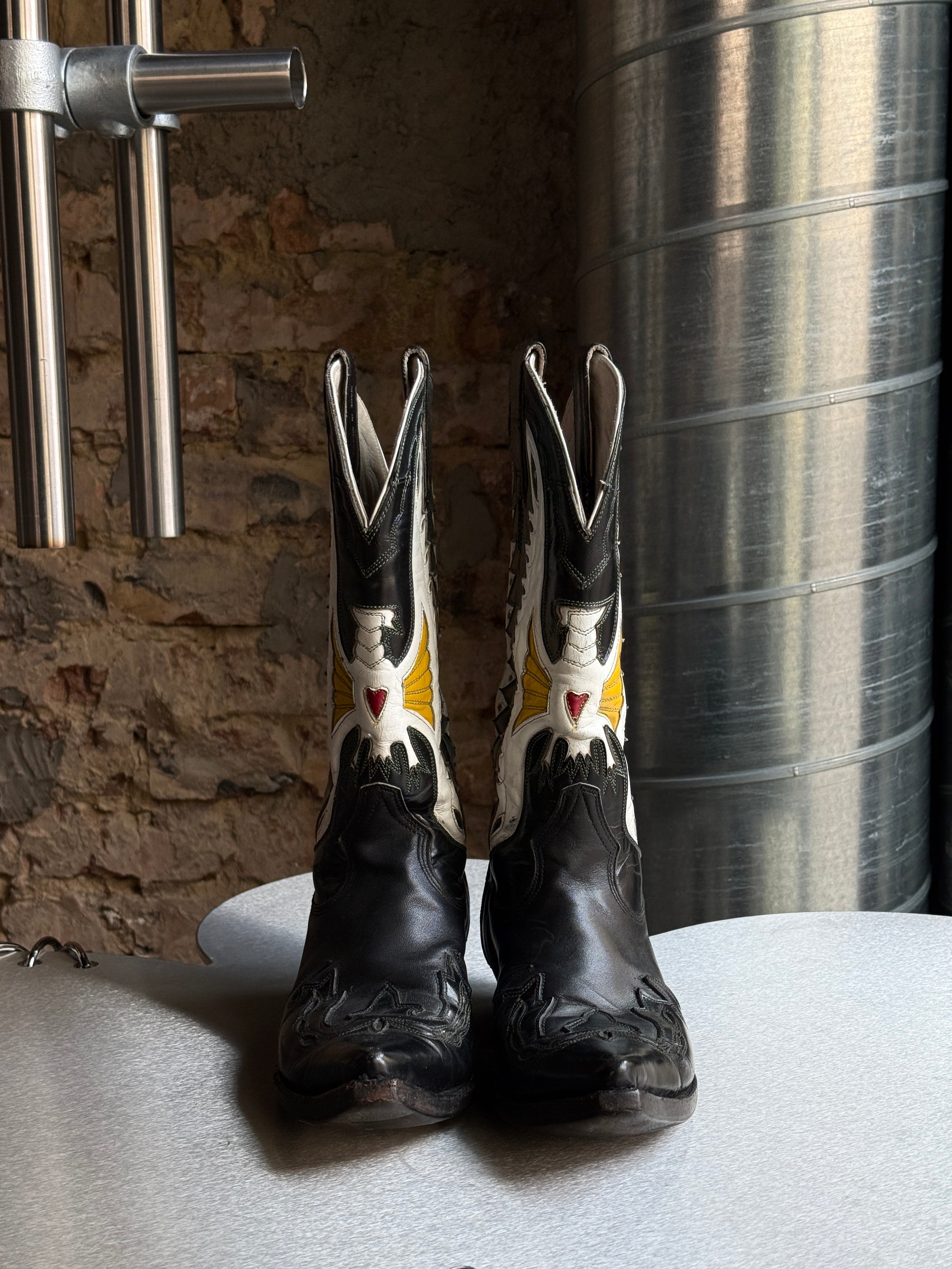 Vintage 1993 Don Quijote Leather Cowboy Boots - EU 35