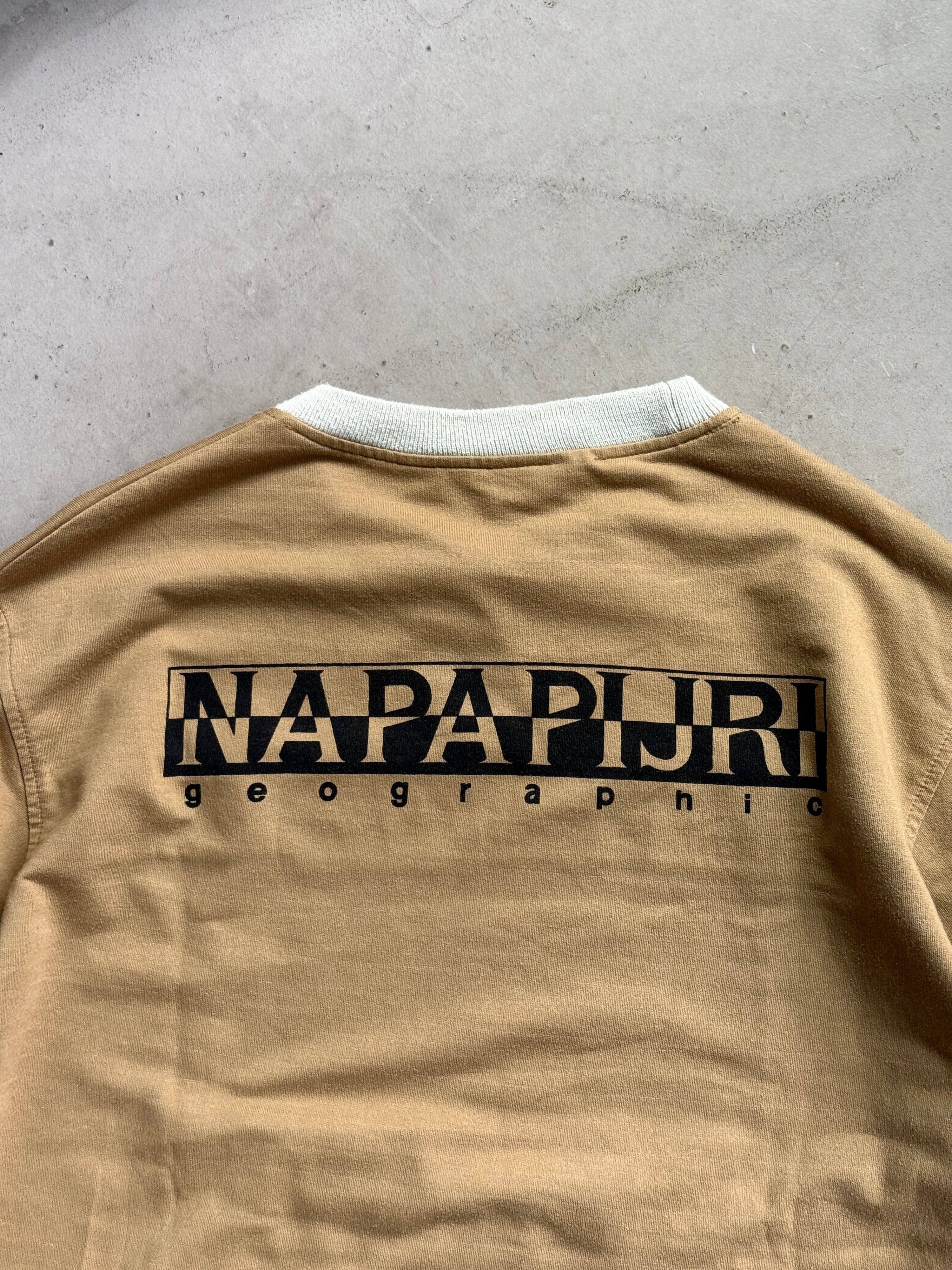 2000s Napapijri Multipocket Longlseeve Khaki - XL