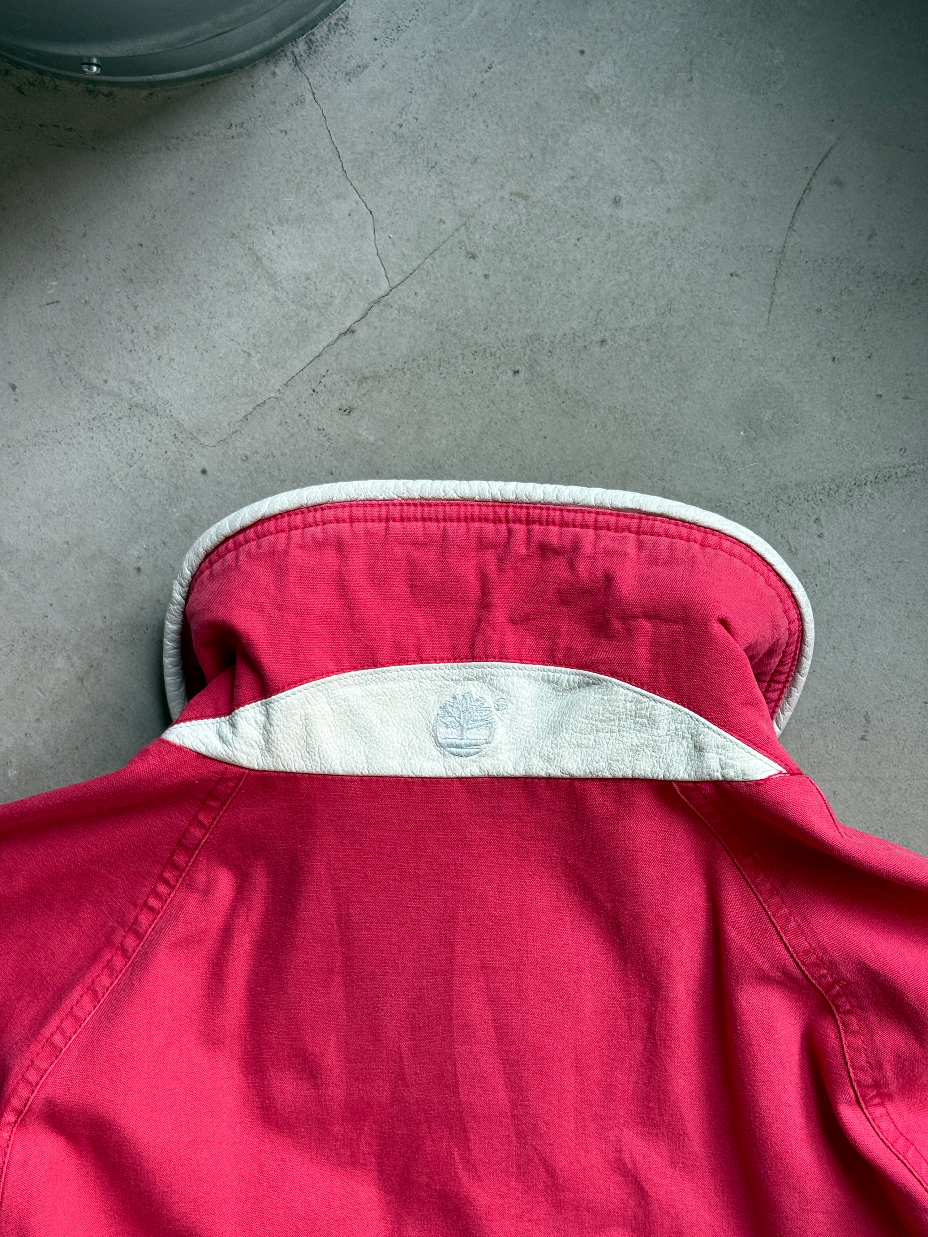 Vintage Faded Timberland Weathergear Canvas Chore Jacket Red - XL