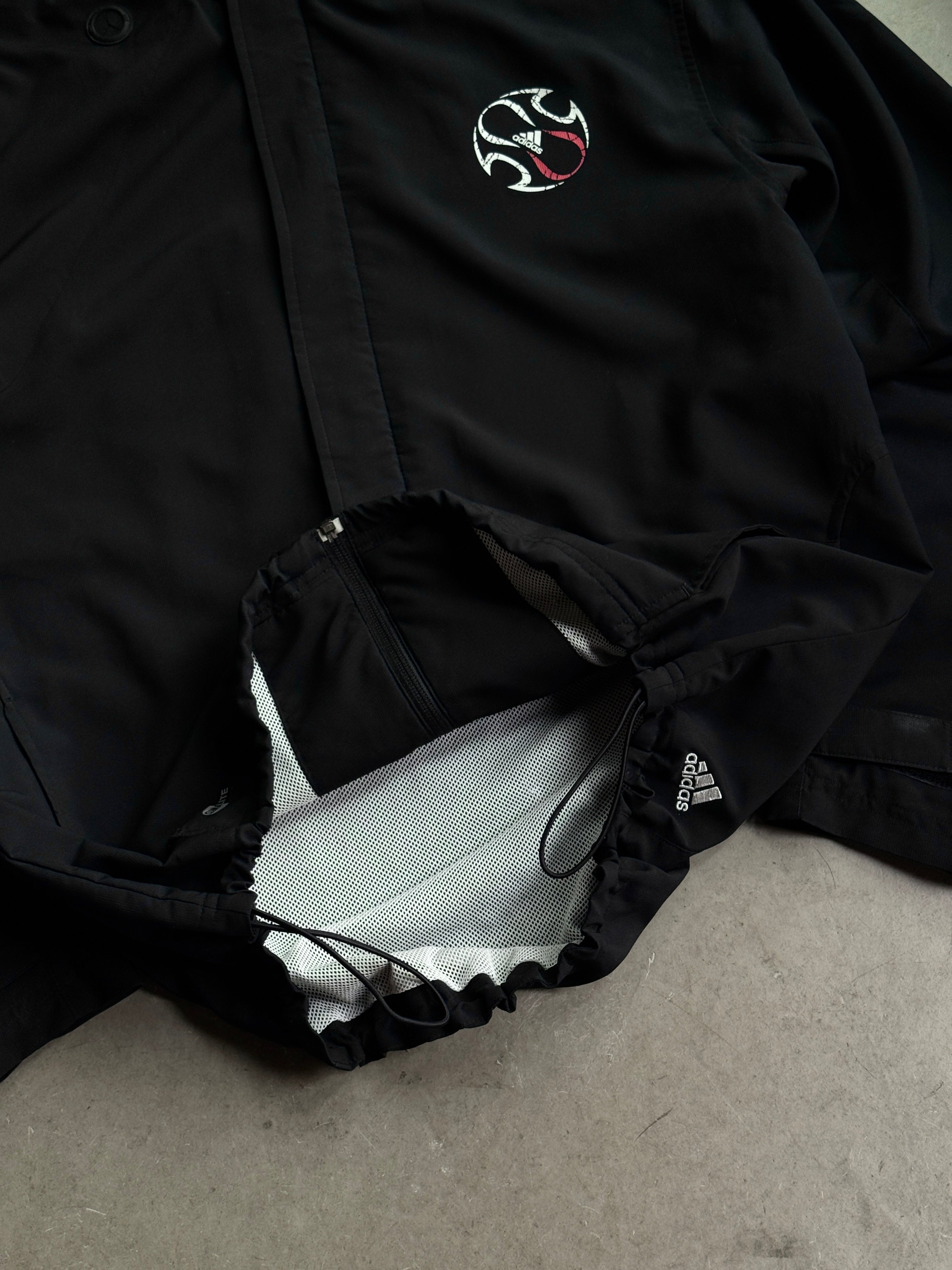 Vintage 2000s Adidas Football Windbreaker Black - L