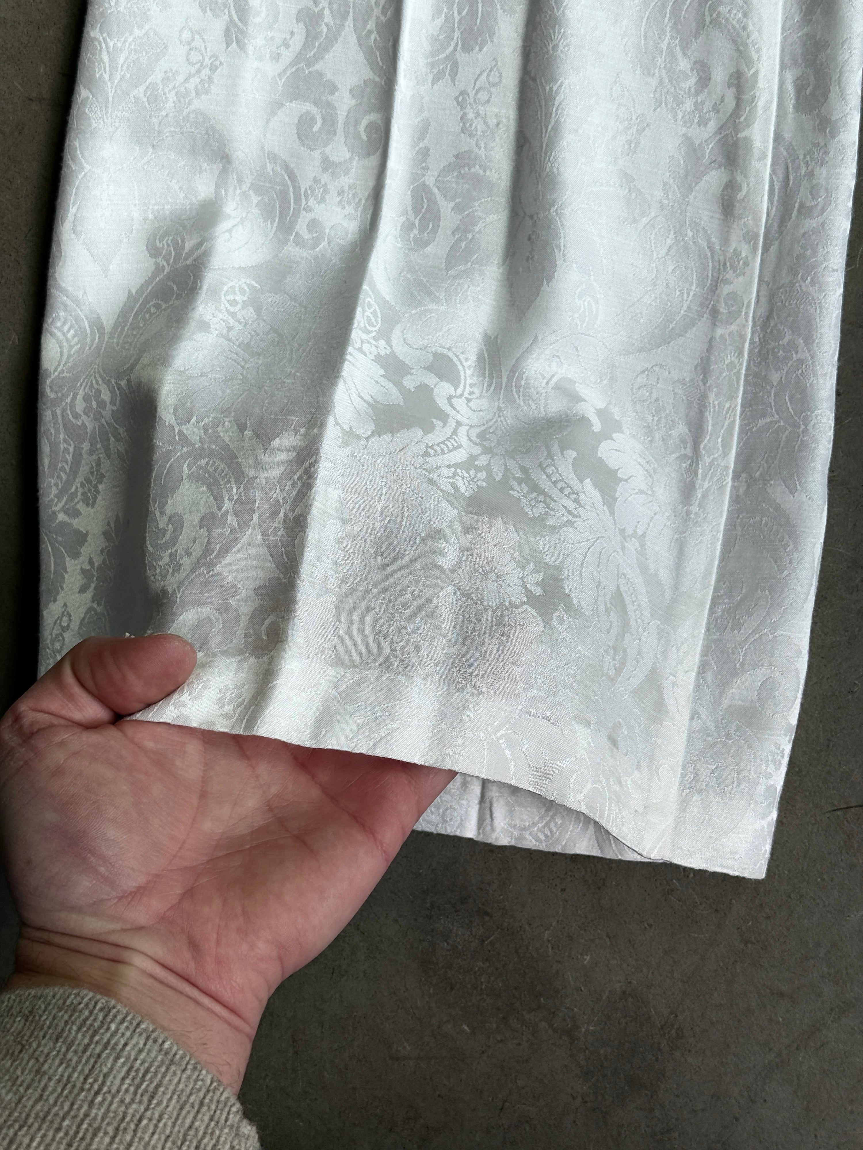 2000s Sisley Lace Floral Trousers White - W27 L28