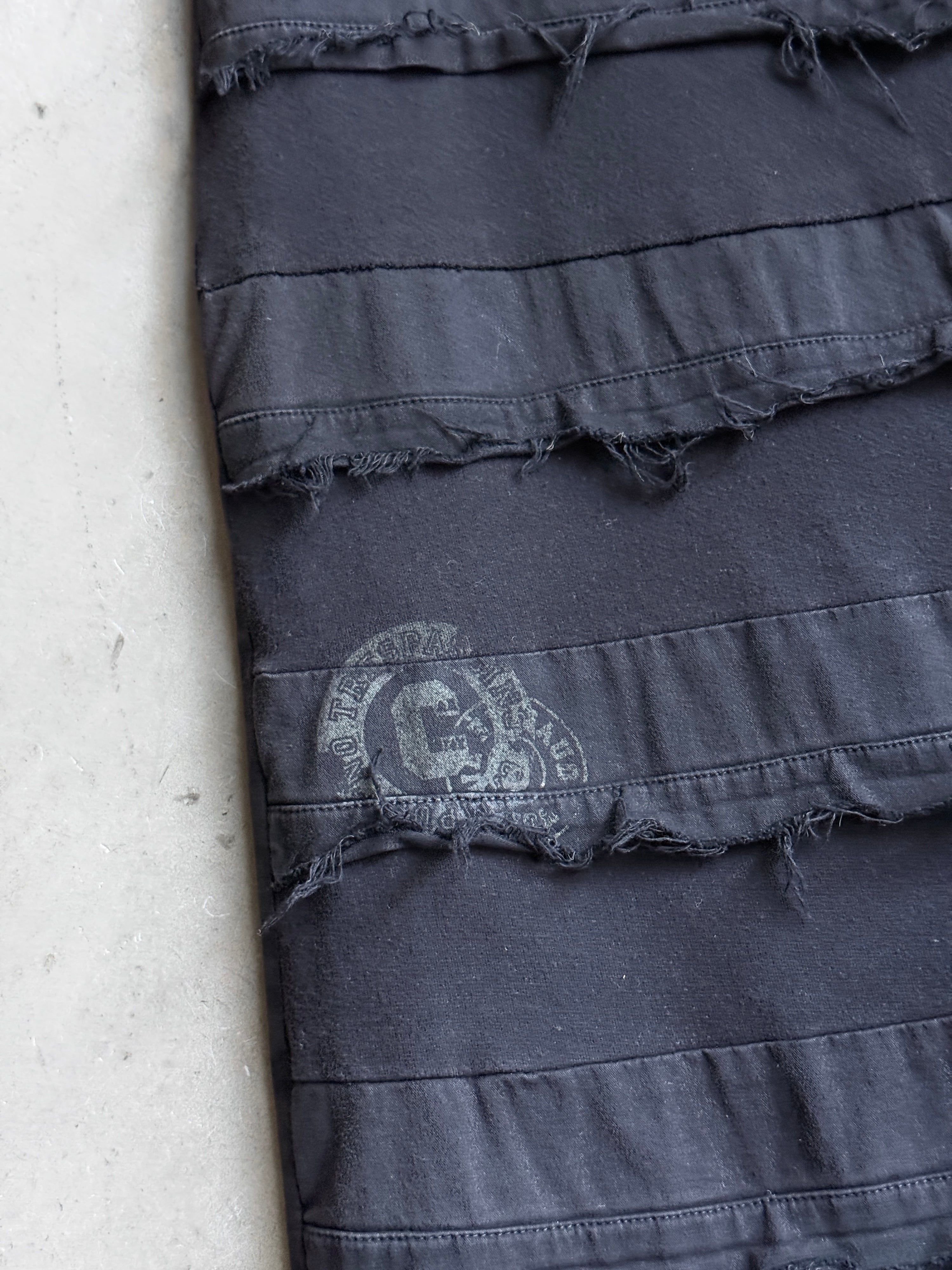 Vintage Chipie Distressed Maxi Skirt Black - M