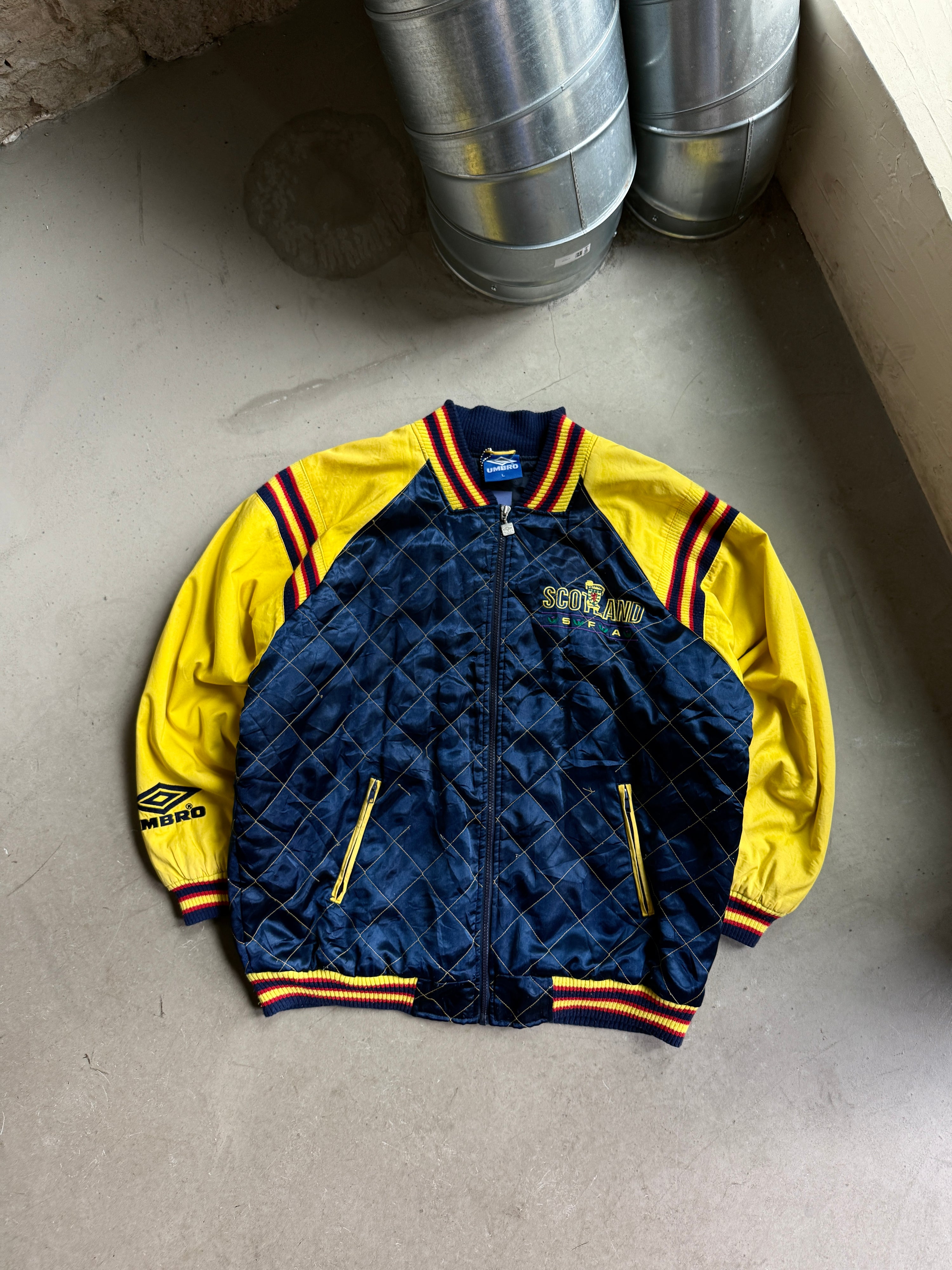 1994/96 Scotland Football Umbro Padded Jacket Navy - XXL