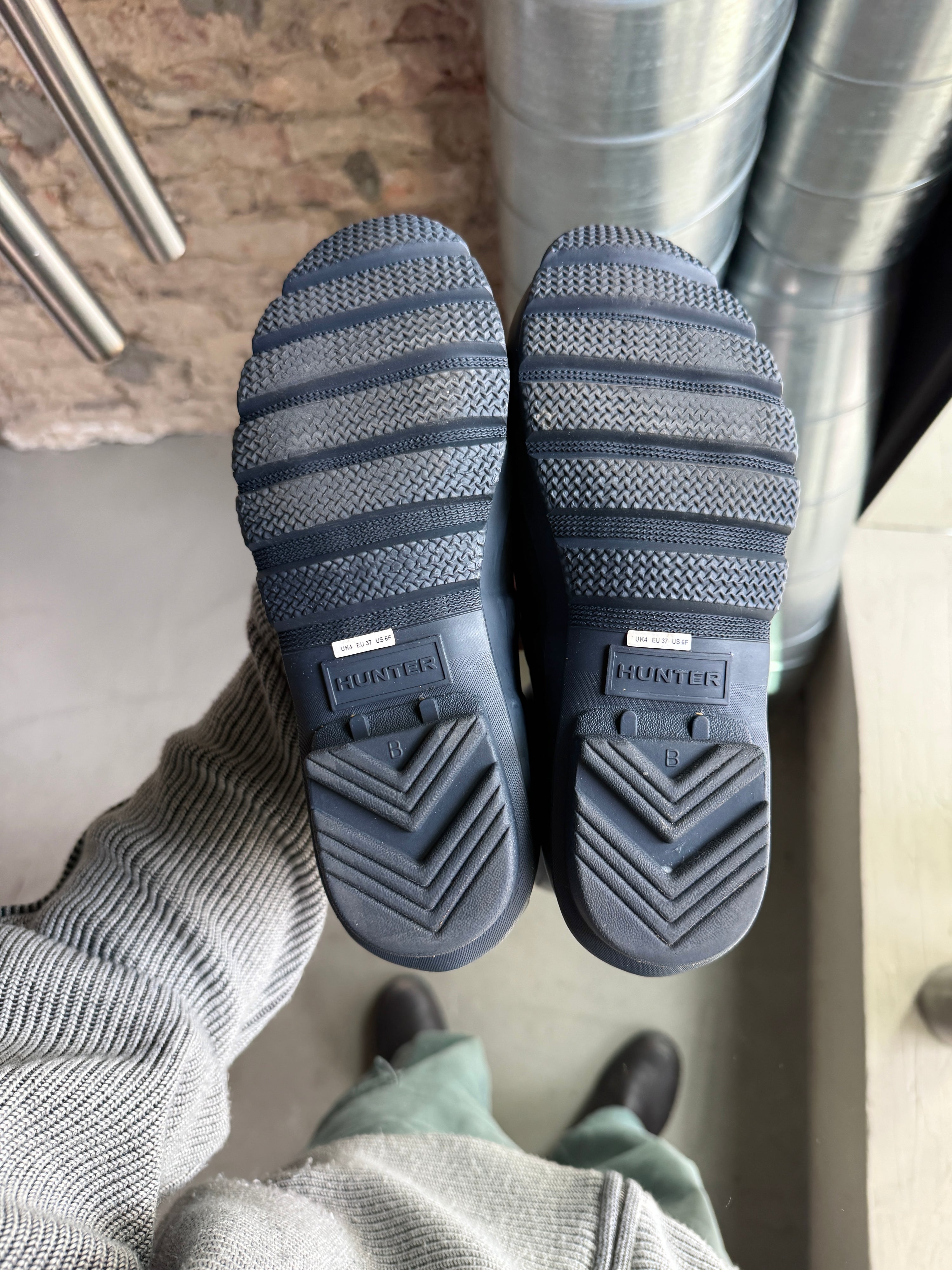 Hunter Wellington Rubber Boots Navy - EU 37