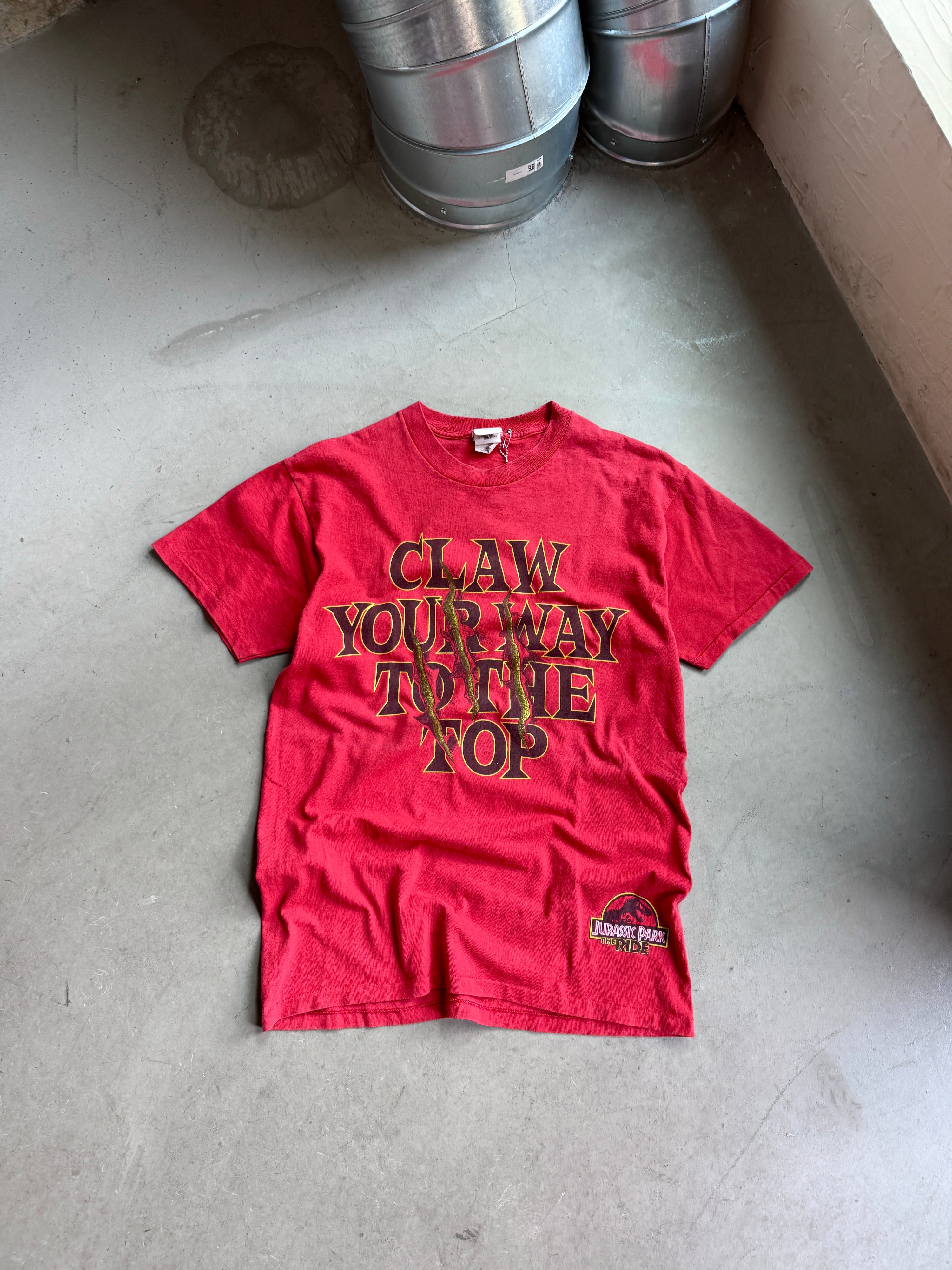 Vintage 1996 Jurassic Park Universal Studios Hollywood Tee Red - S