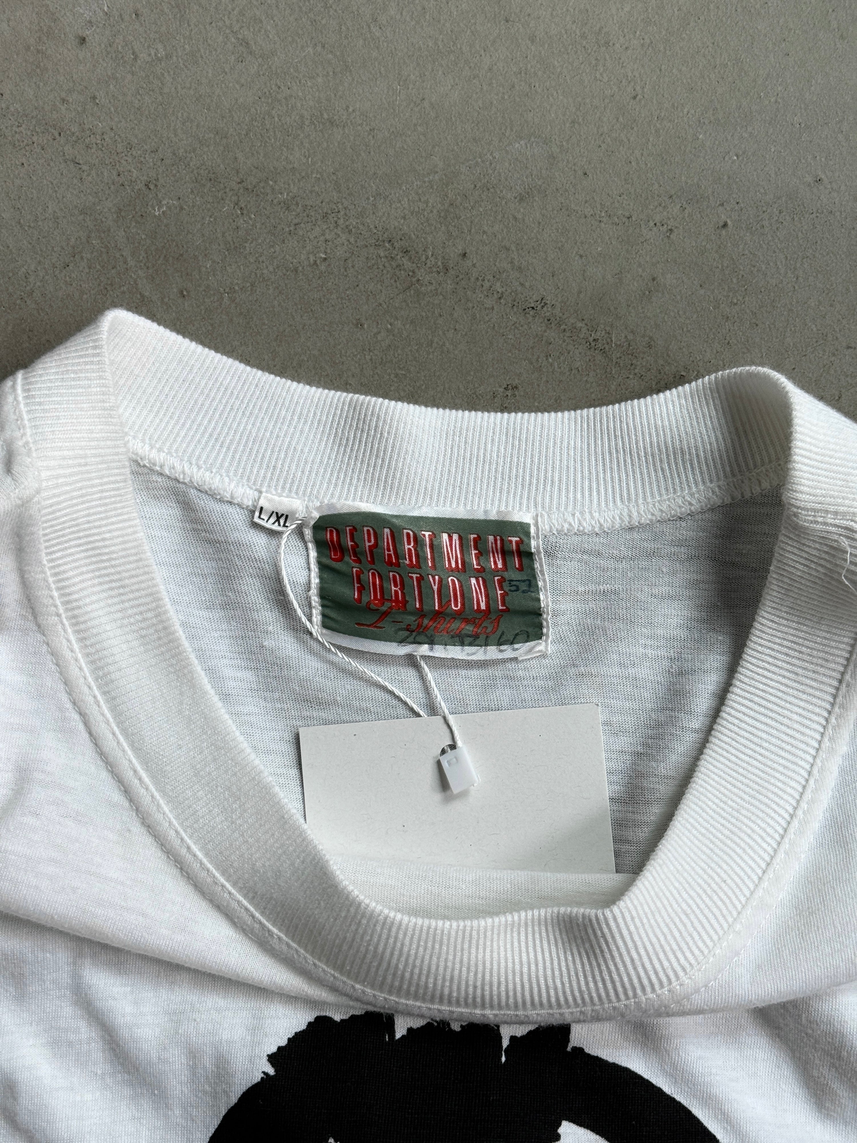 Vintage Garcon Bronze Art T-Shirt White - XL