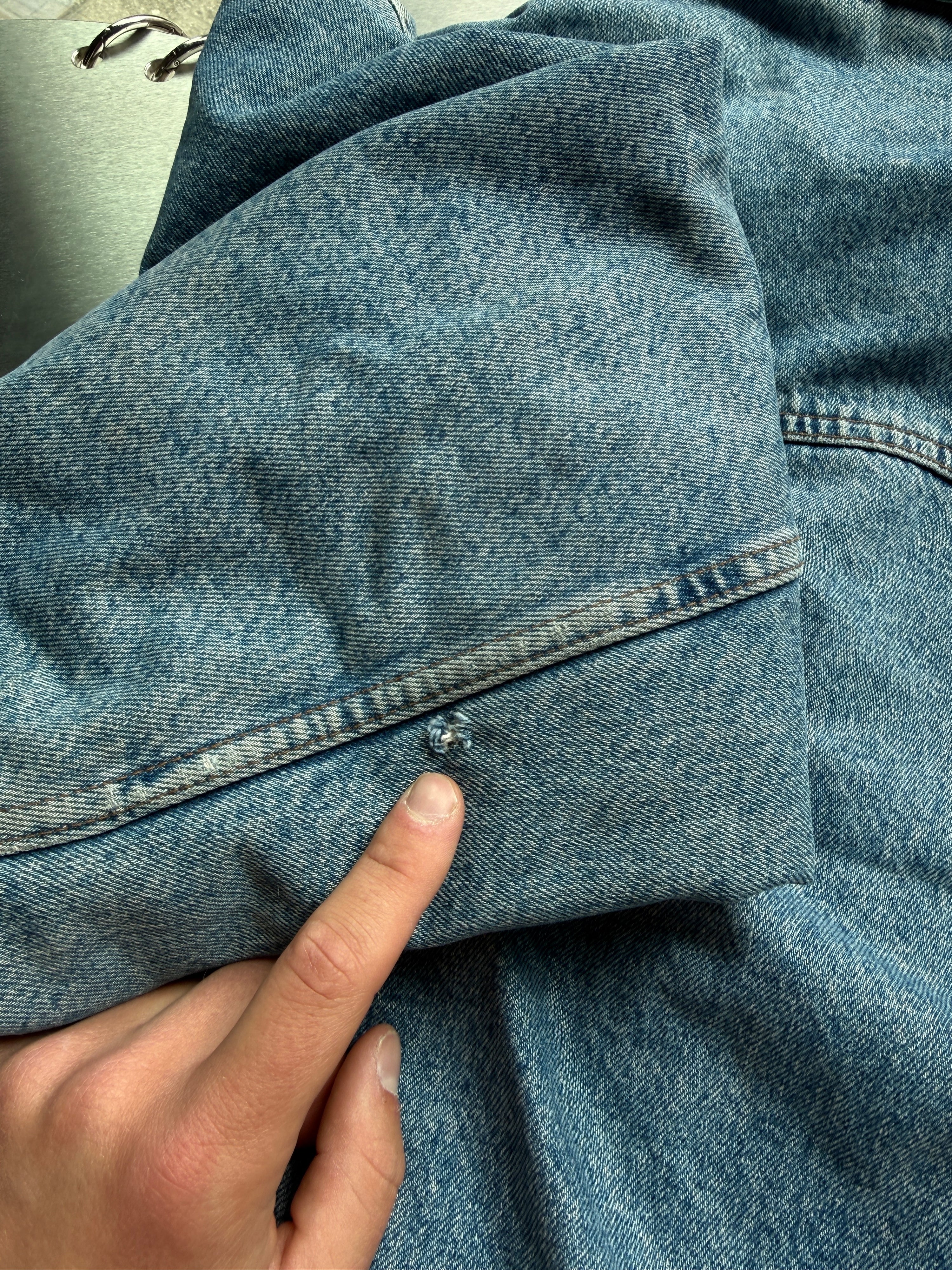 Vintage 1990s Diesel Blanked Lined Denim Jacket - M