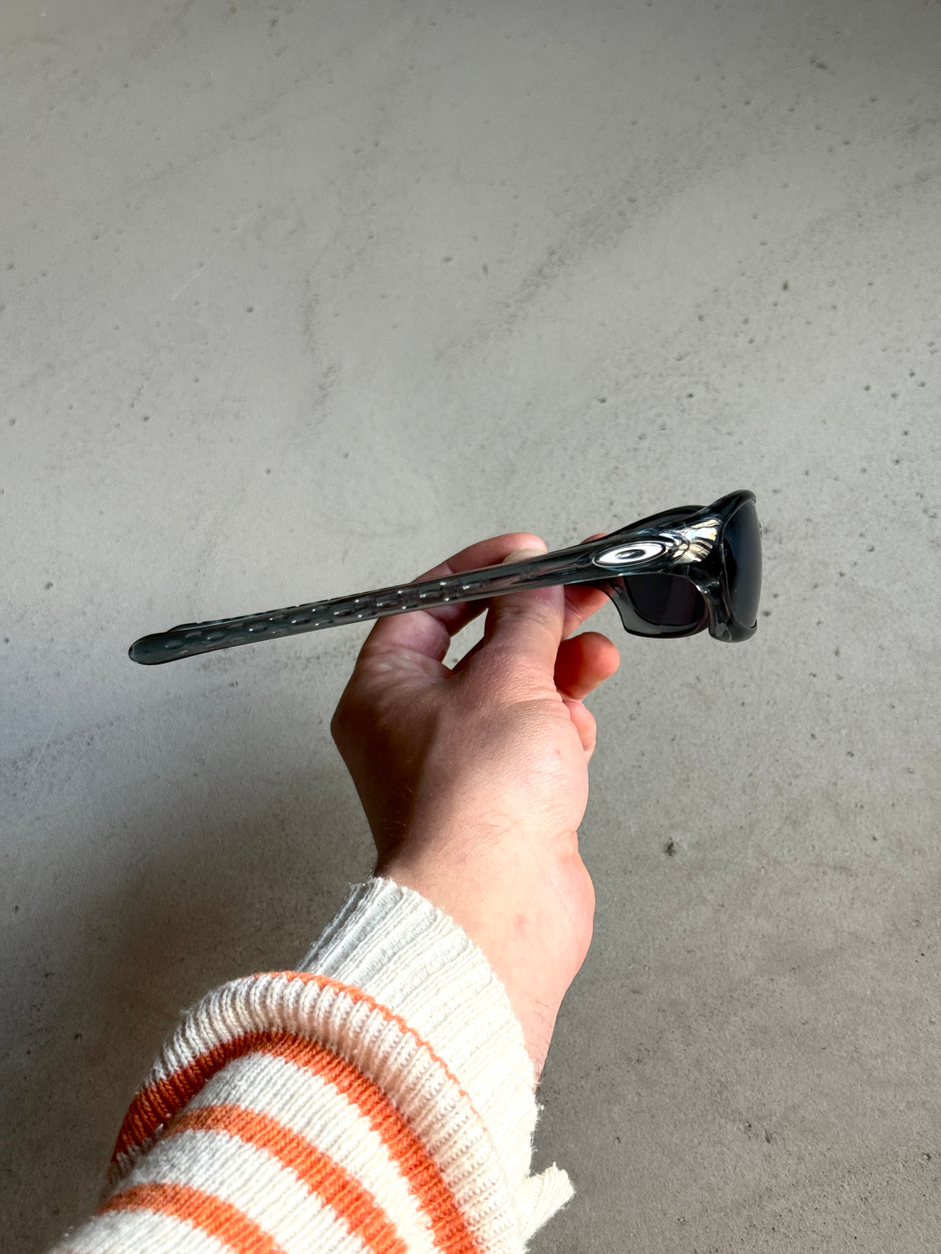 Vintage 2001 Oakley Fives 2.0 Crystal Transparent Sunglasses