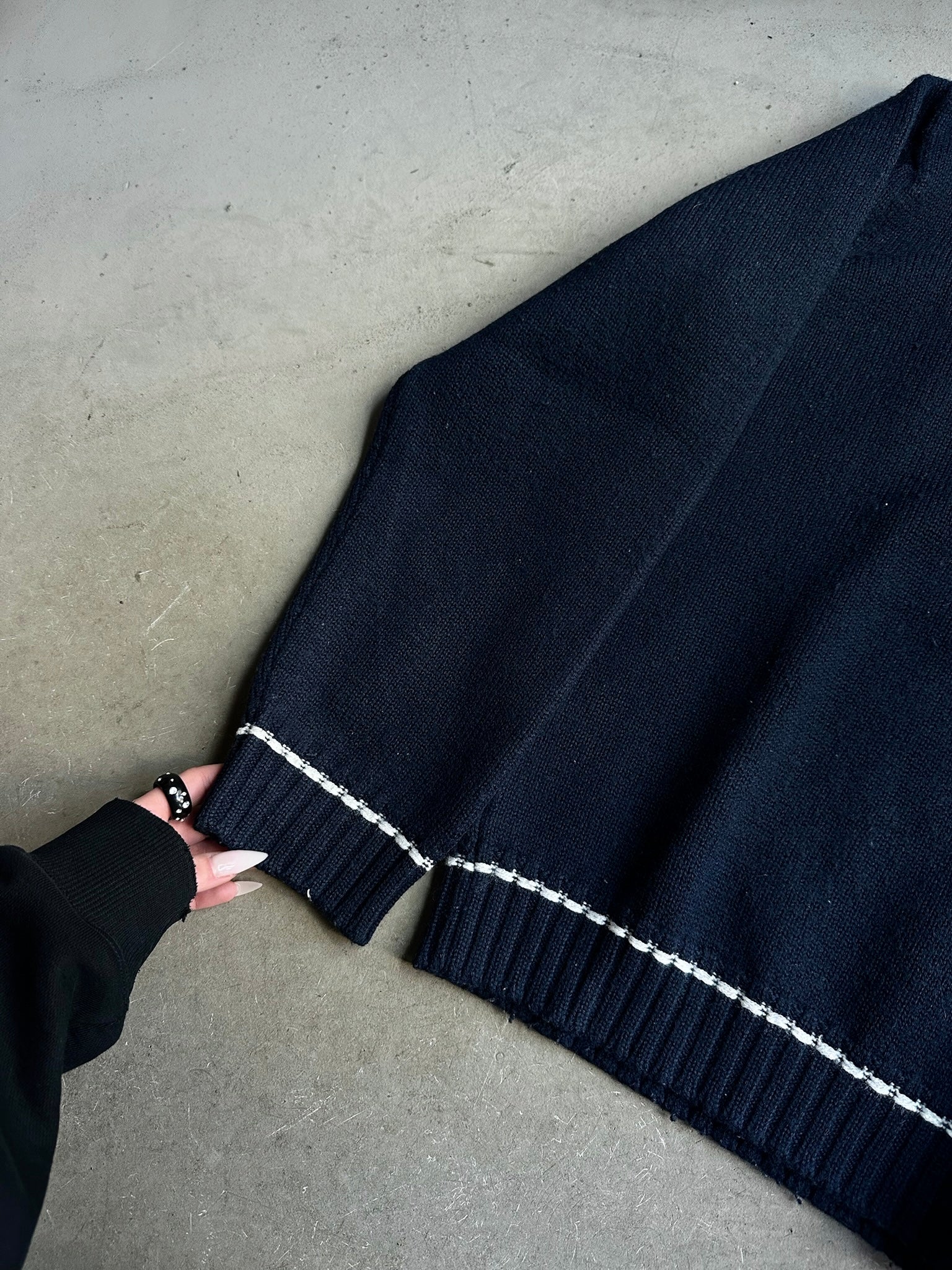 2000s Diesel Cropped Knit Navy - L