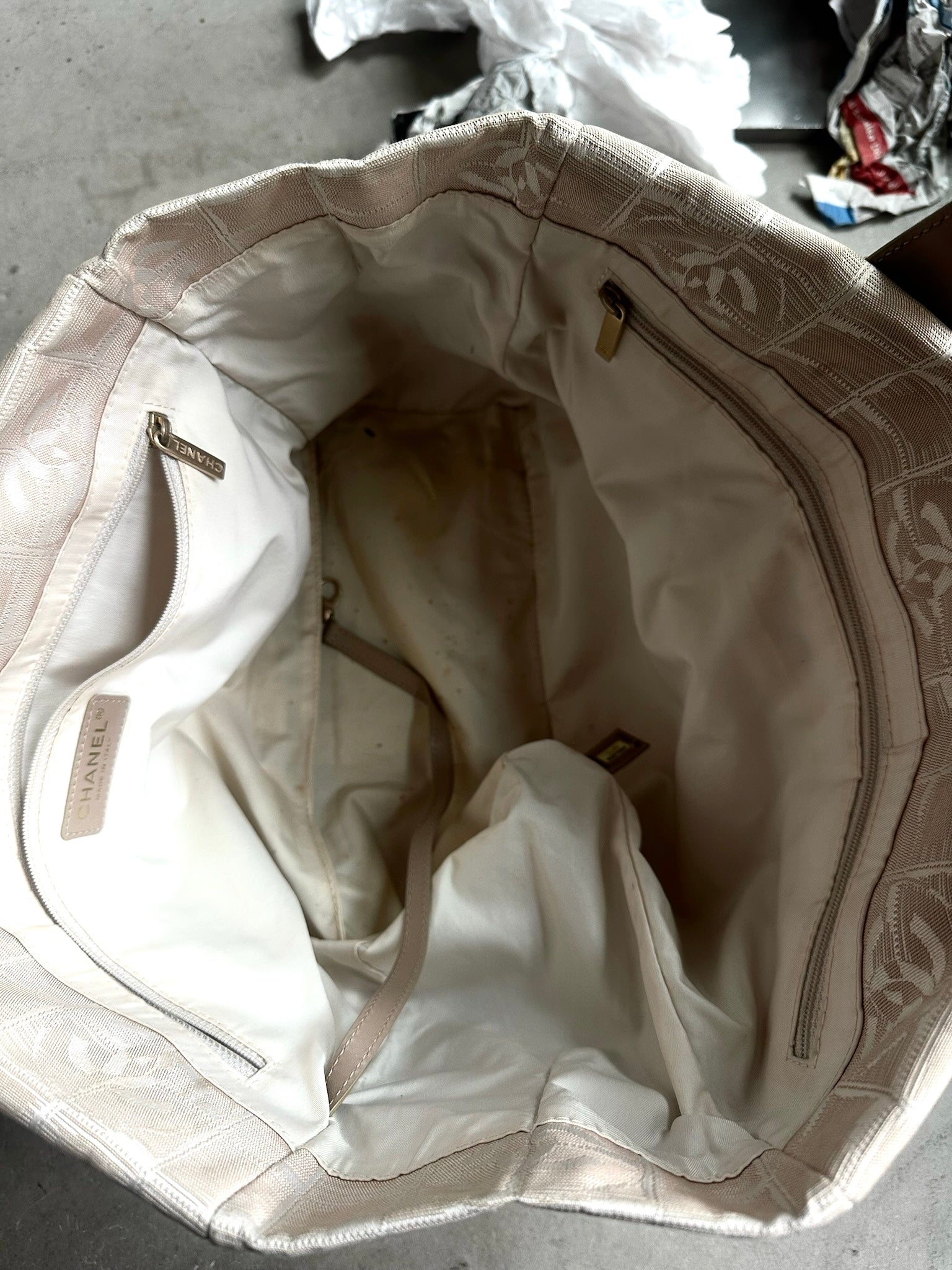Vintage Chanel “Travel Line” Tote Bag