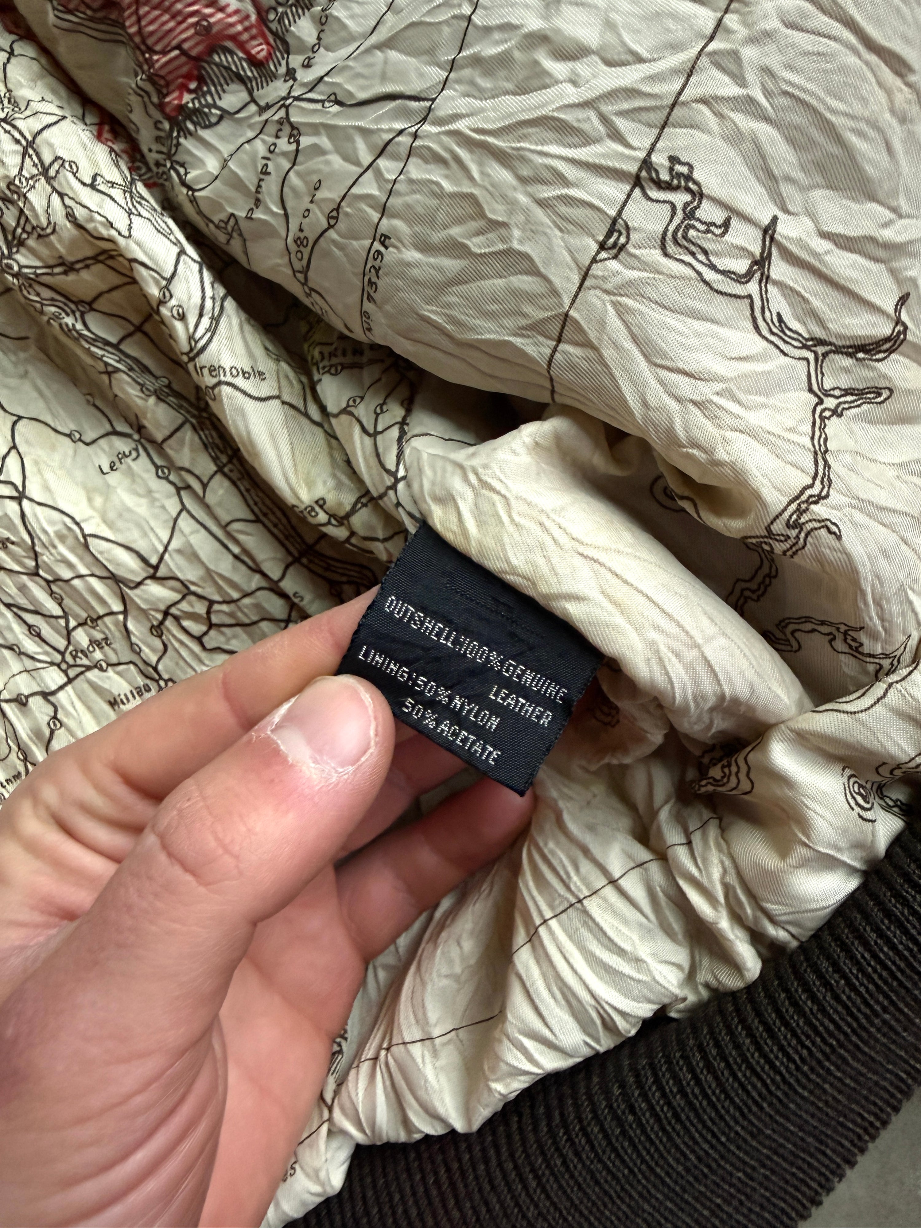 1980s Avirex G-1 Leather Flight Jacket Brown - M